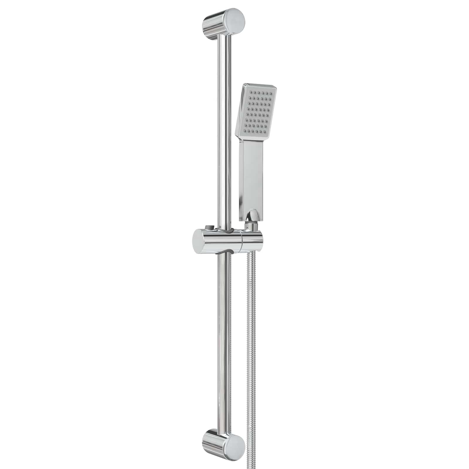 Duschsystem-Set Chrom 70 cm Edelstahl