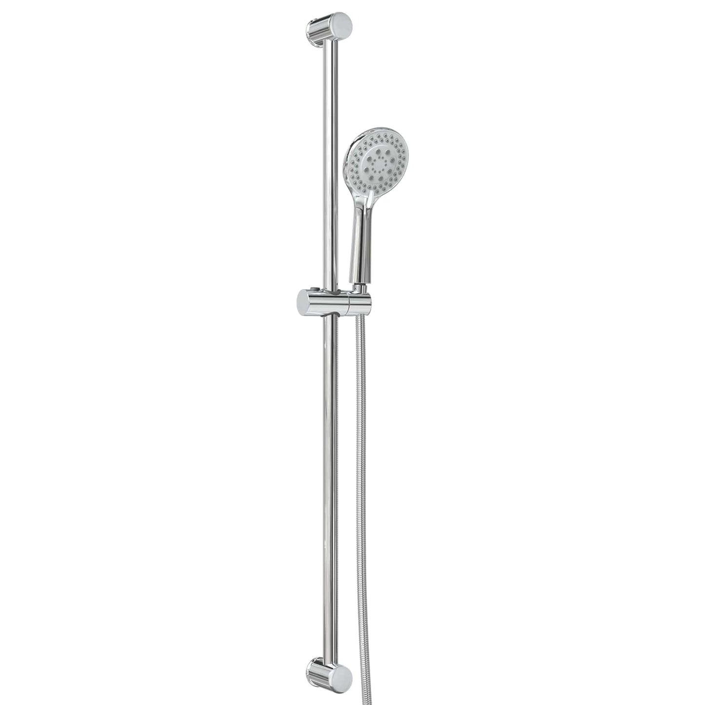 Duschsystem-Set Chrom 100 cm Edelstahl