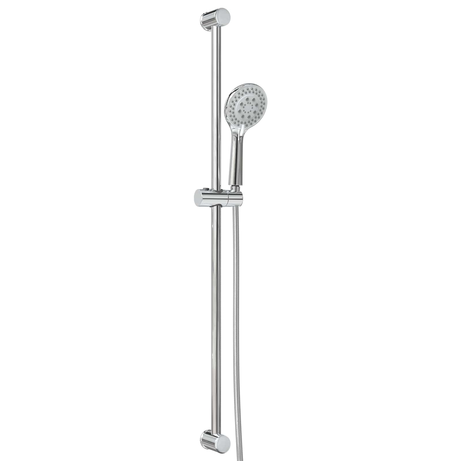 Duschsystem-Set Chrom 100 cm Edelstahl