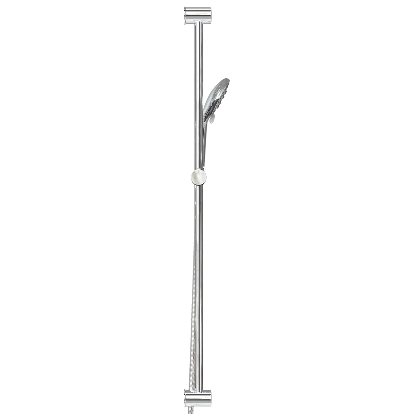 Duschsystem-Set Chrom 100 cm Edelstahl