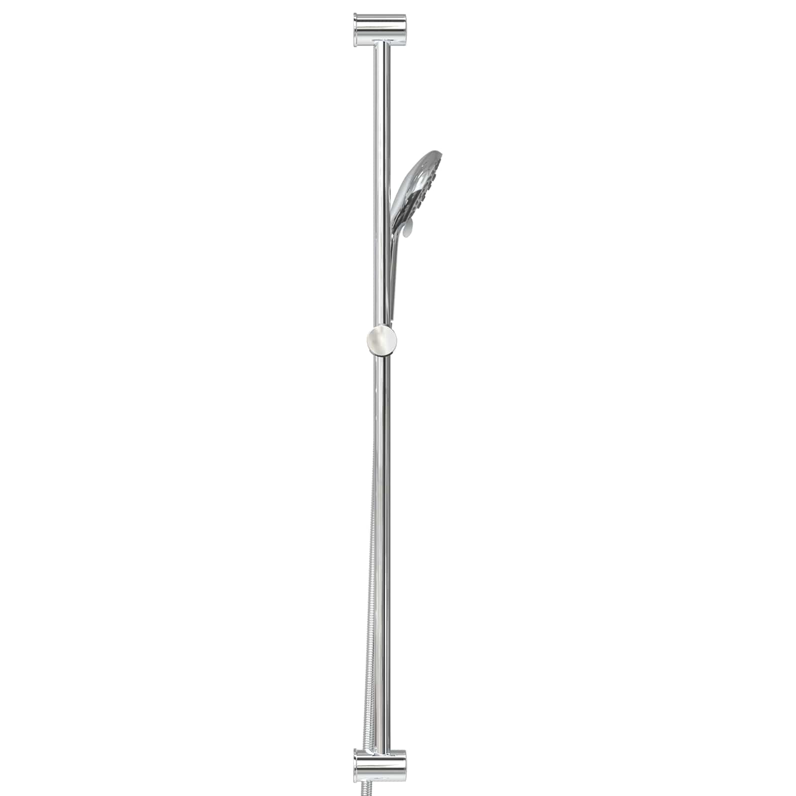 Duschsystem-Set Chrom 100 cm Edelstahl
