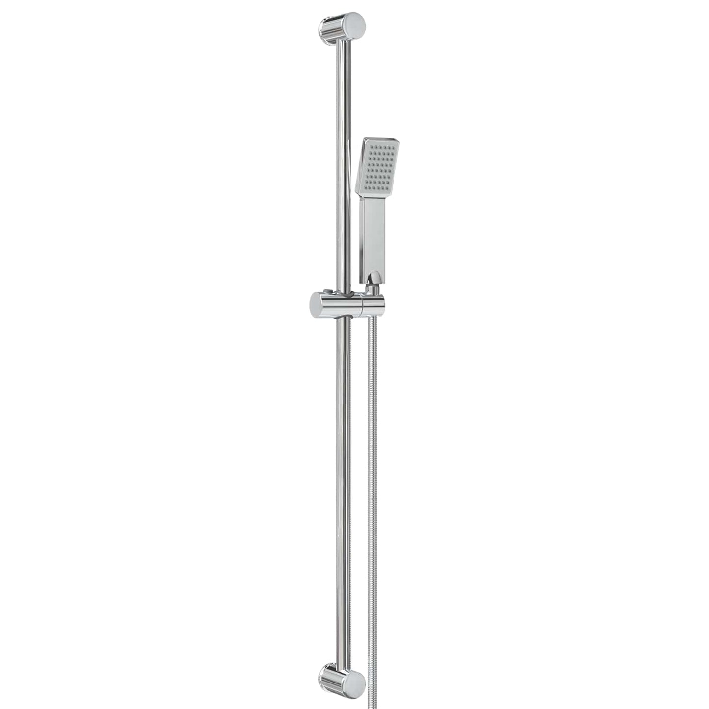Duschsystem-Set Chrom 100 cm Edelstahl