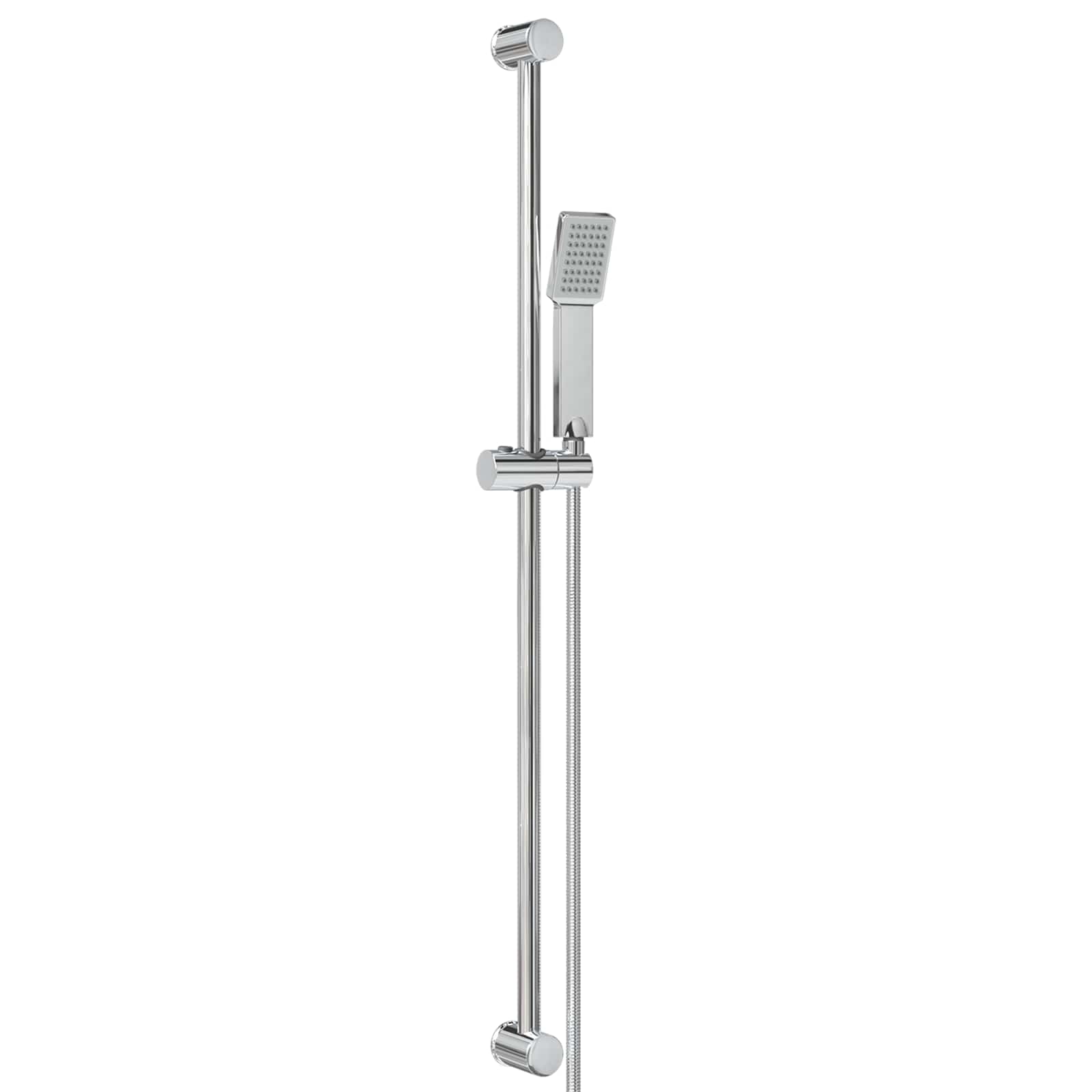 Duschsystem-Set Chrom 100 cm Edelstahl