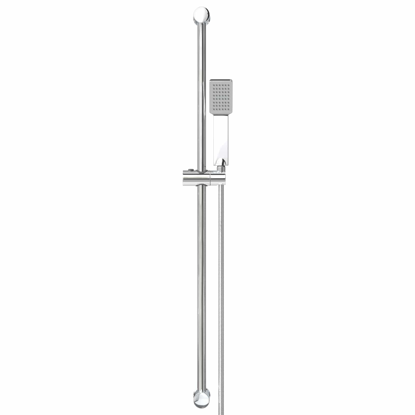 Duschsystem-Set Chrom 100 cm Edelstahl