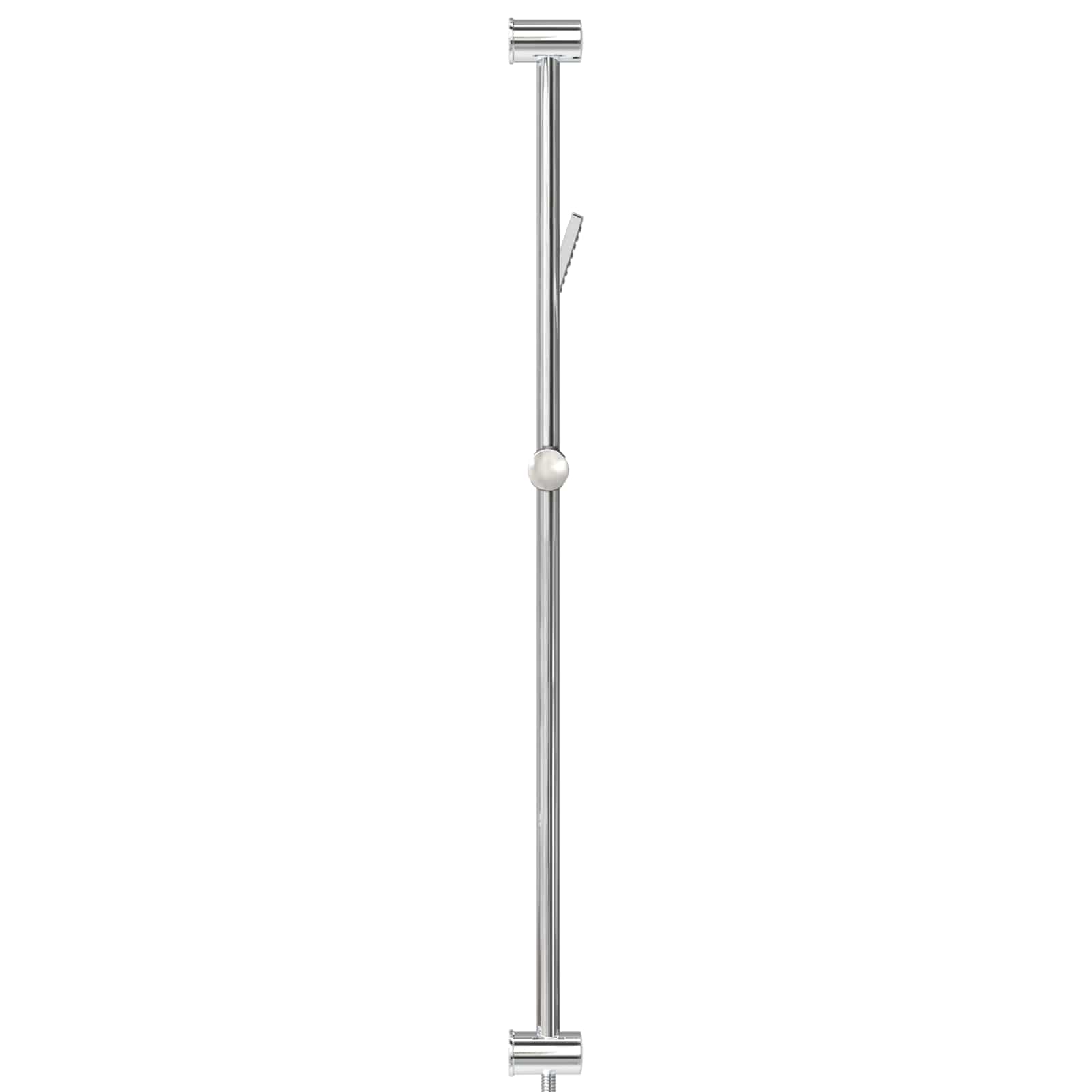 Duschsystem-Set Chrom 100 cm Edelstahl