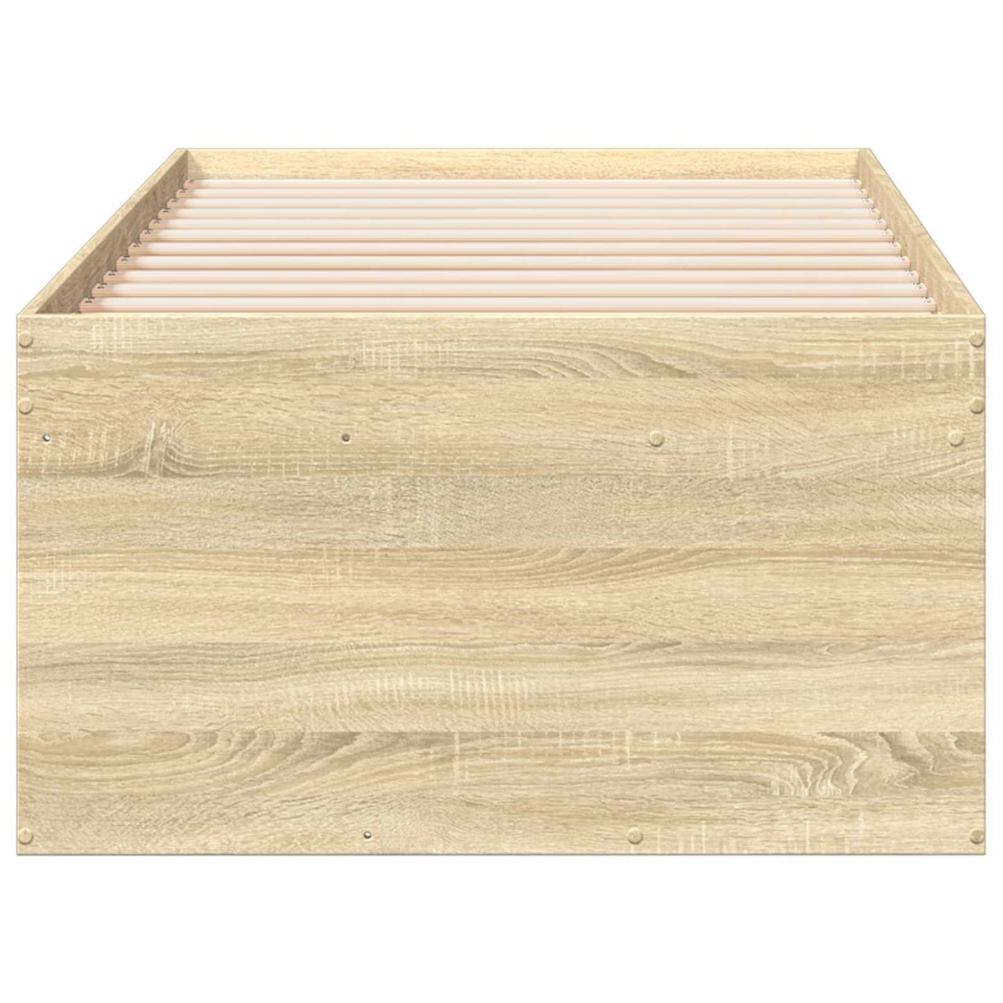 Bettgestell mit Stauraum Sonoma-Eiche 80 x 200 cm Holzwerkstoff