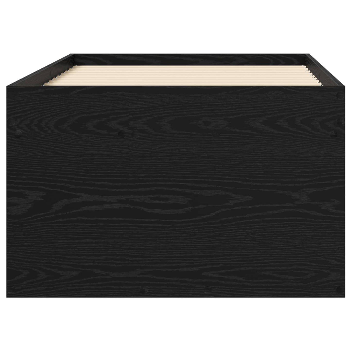 Bettgestell mit Stauraum mit Regal Schwarze Eiche 80 x 200 cm