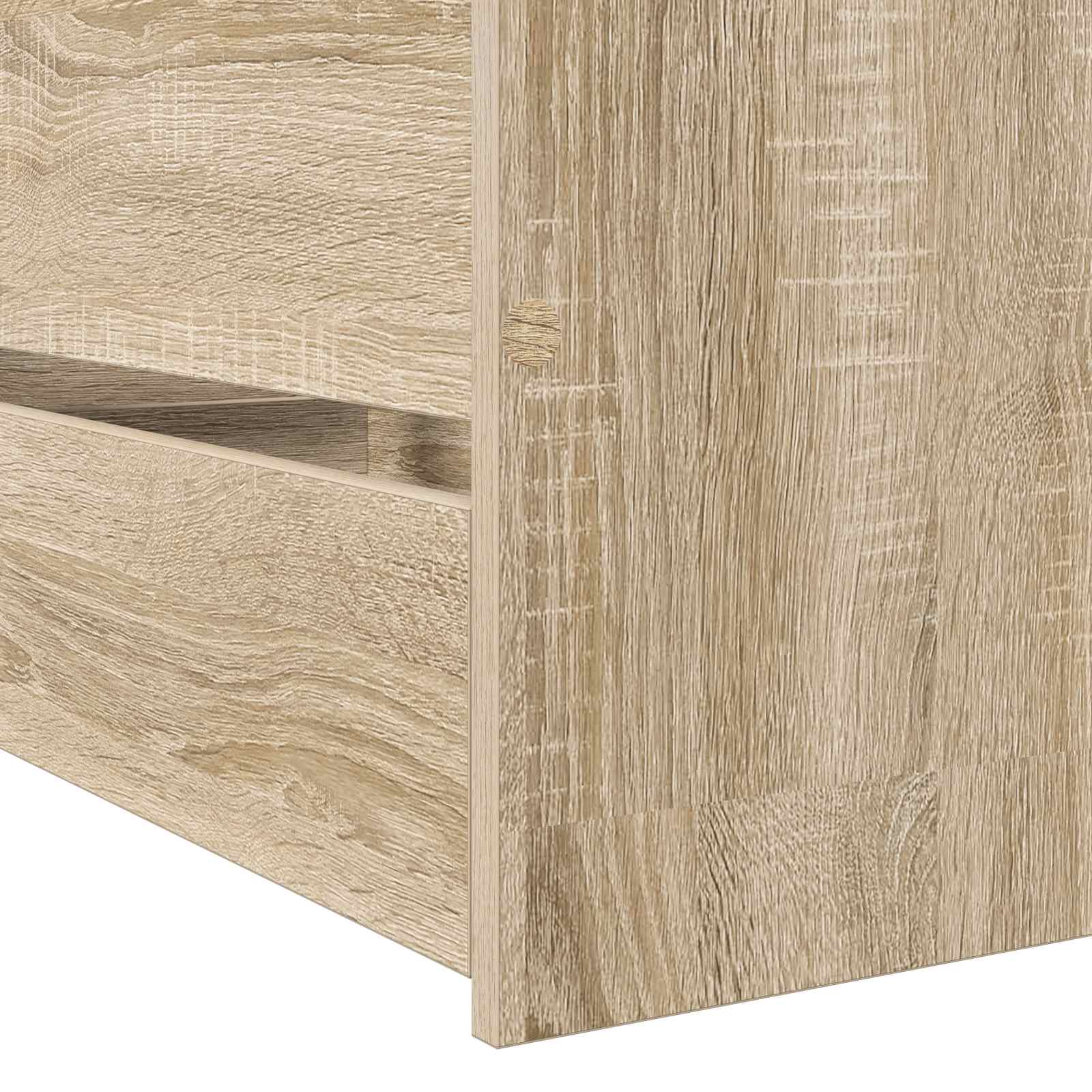 Bettrahmen mit Schubladen Sonoma-Eiche Holzwerkstoff