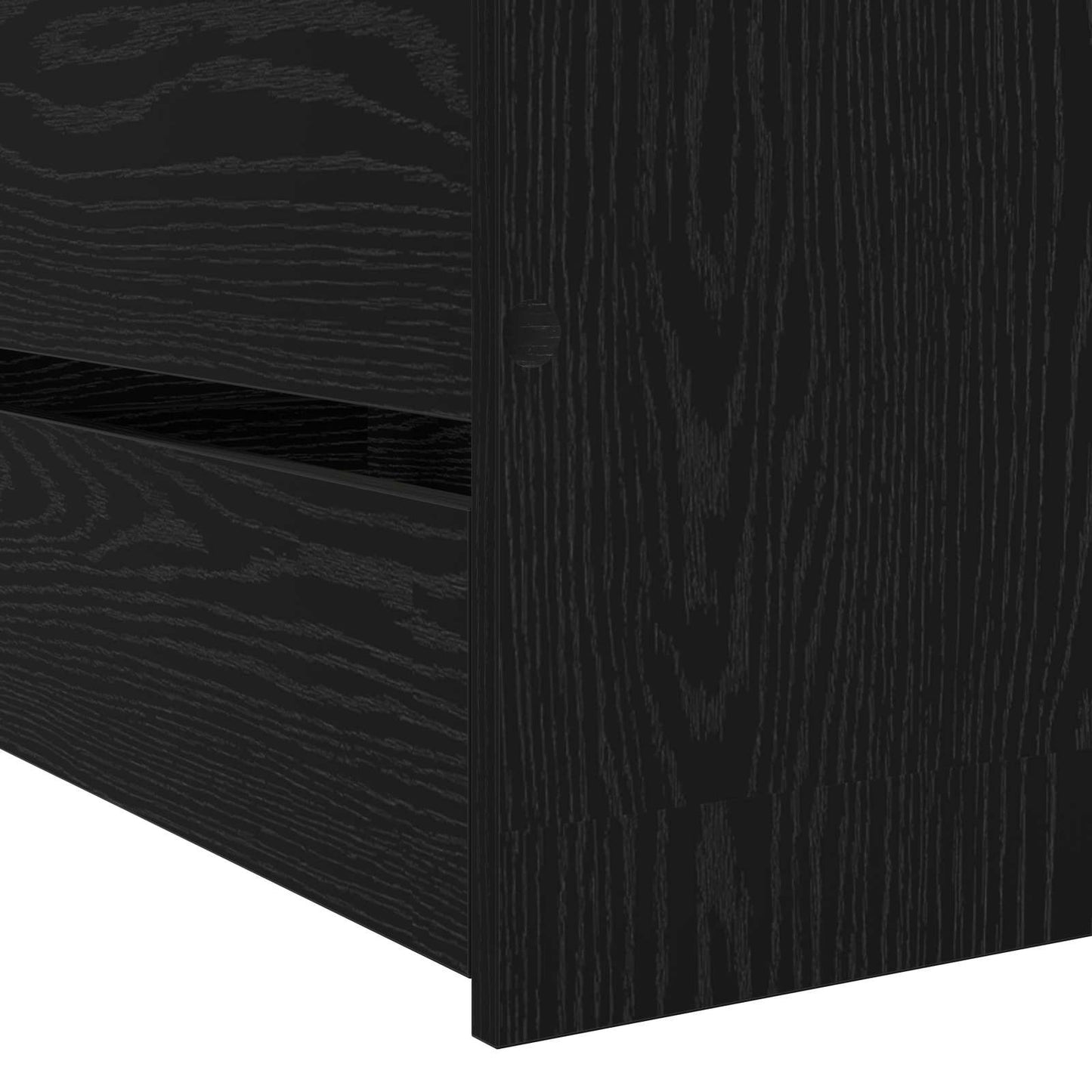 Bettrahmen mit Schubladen Schwarze Eiche Holzwerkstoff