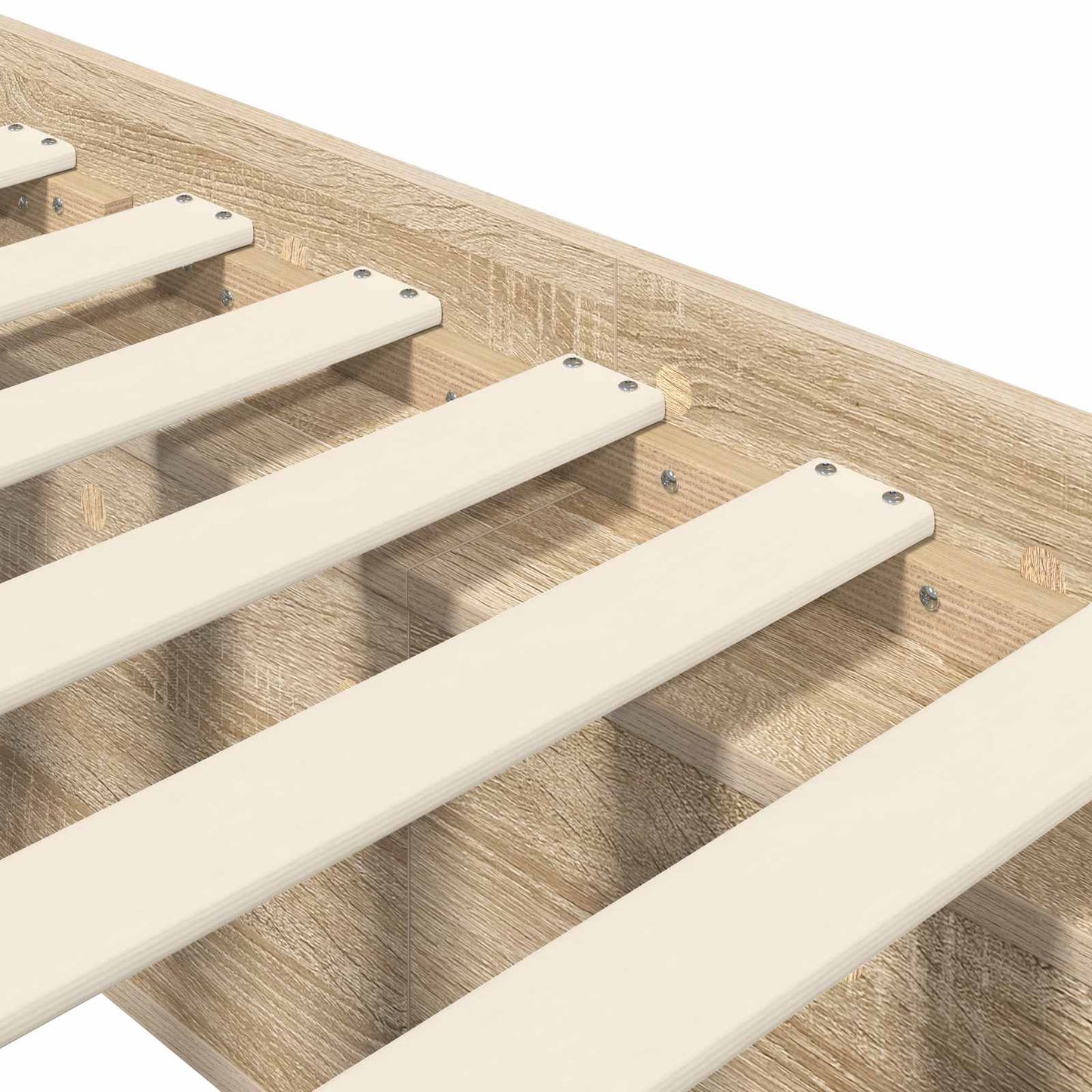 Bettgestell mit Stauraum Sonoma-Eiche 80 x 200 cm Holzwerkstoff