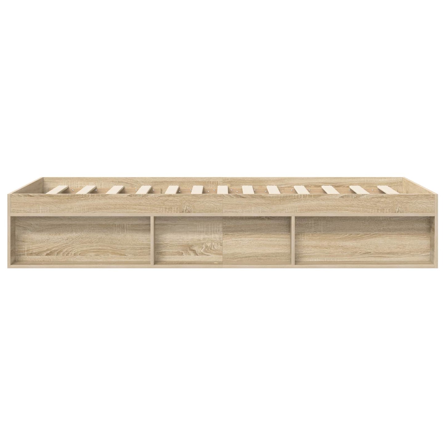 Bettgestell mit Stauraum Sonoma-Eiche 80 x 200 cm Holzwerkstoff