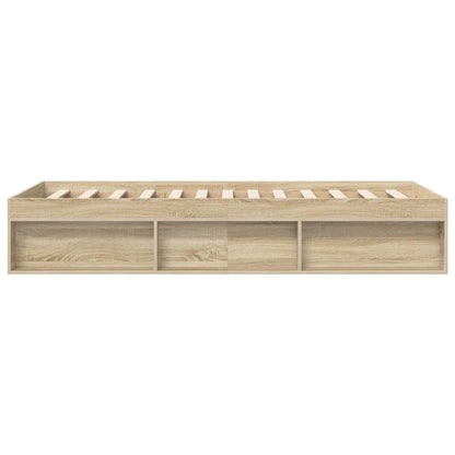 Bettgestell mit Stauraum Sonoma-Eiche 80 x 200 cm Holzwerkstoff
