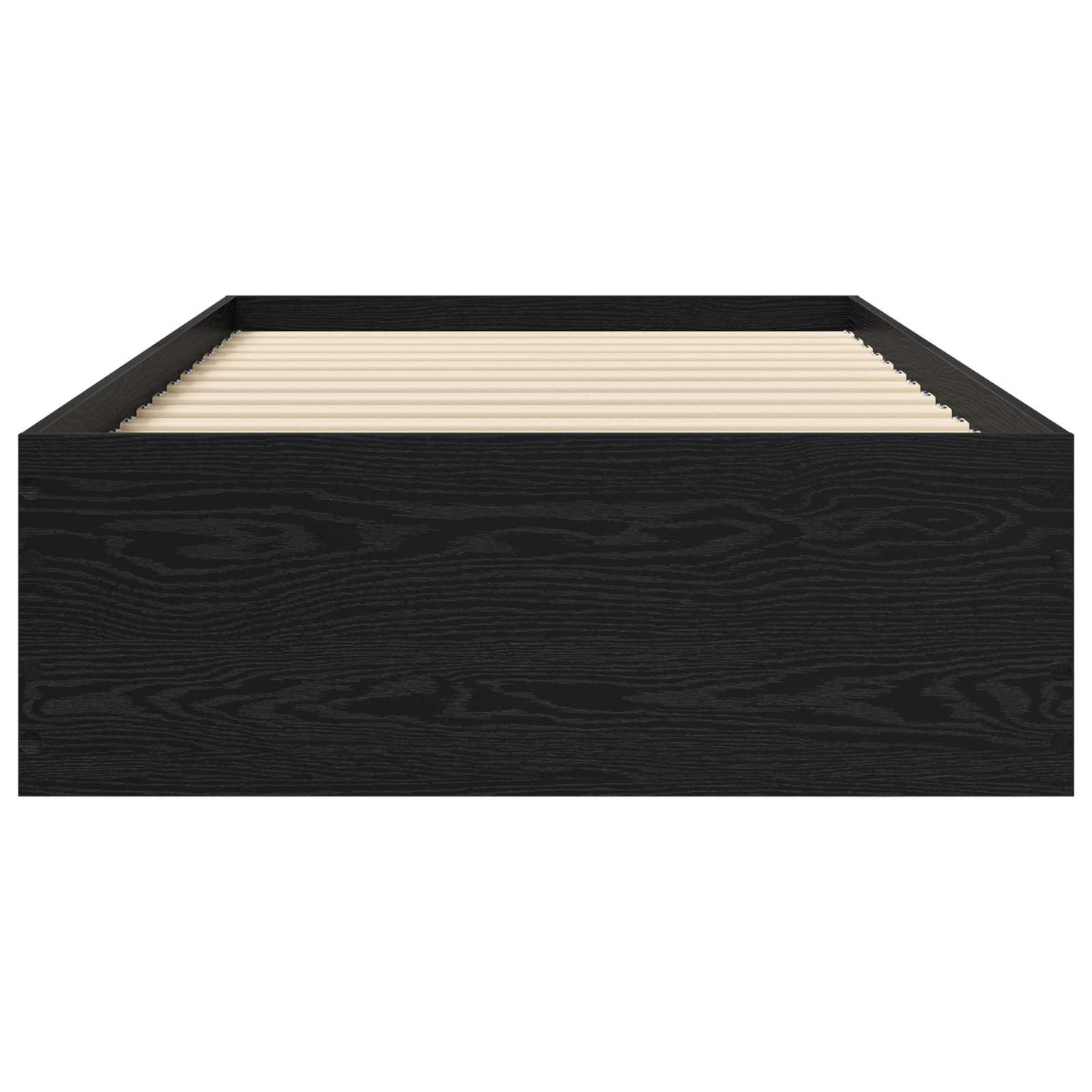 Bettrahmen mit Schubladen Schwarze Eiche Holzwerkstoff