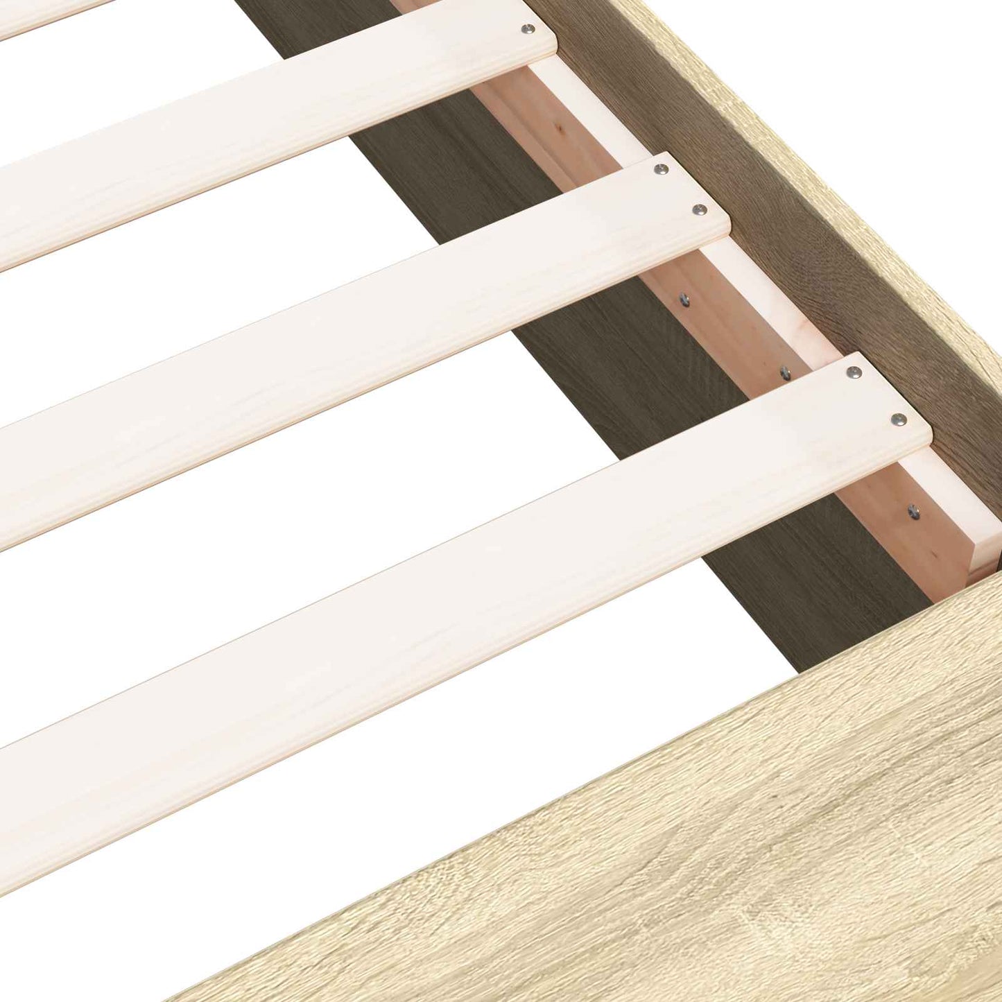 Bettgestell mit Stauraum Sonoma-Eiche 80 x 200 cm Holzwerkstoff