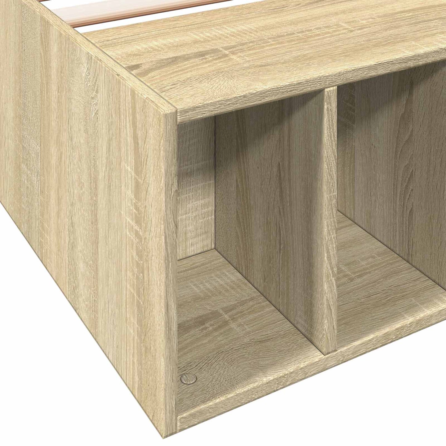 Bettgestell mit Stauraum Sonoma-Eiche 80 x 200 cm Holzwerkstoff