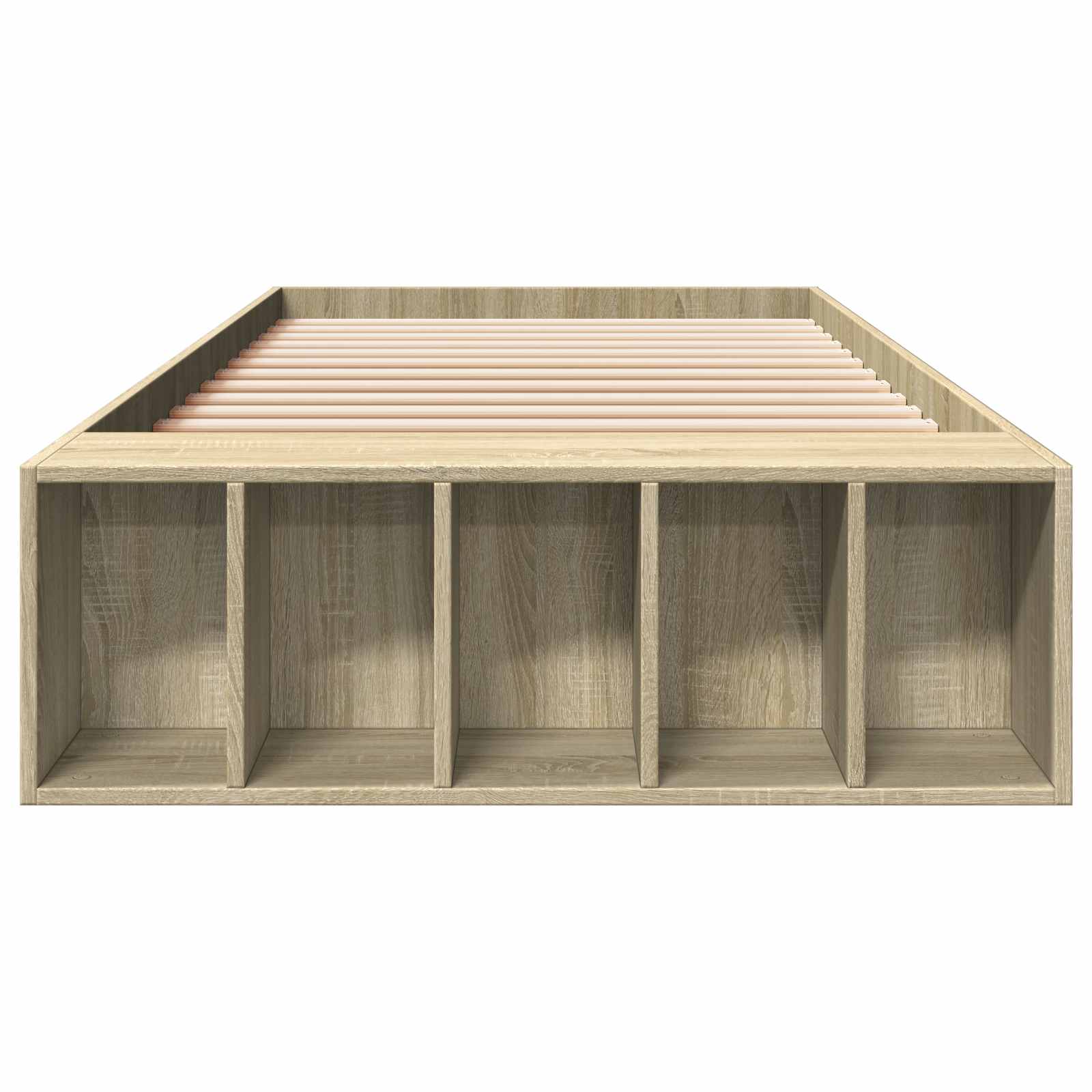 Bettgestell mit Stauraum Sonoma-Eiche 80 x 200 cm Holzwerkstoff