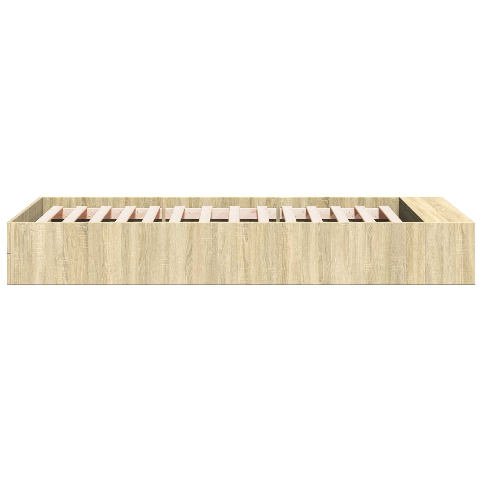 Bettgestell mit Stauraum Sonoma-Eiche 80 x 200 cm Holzwerkstoff