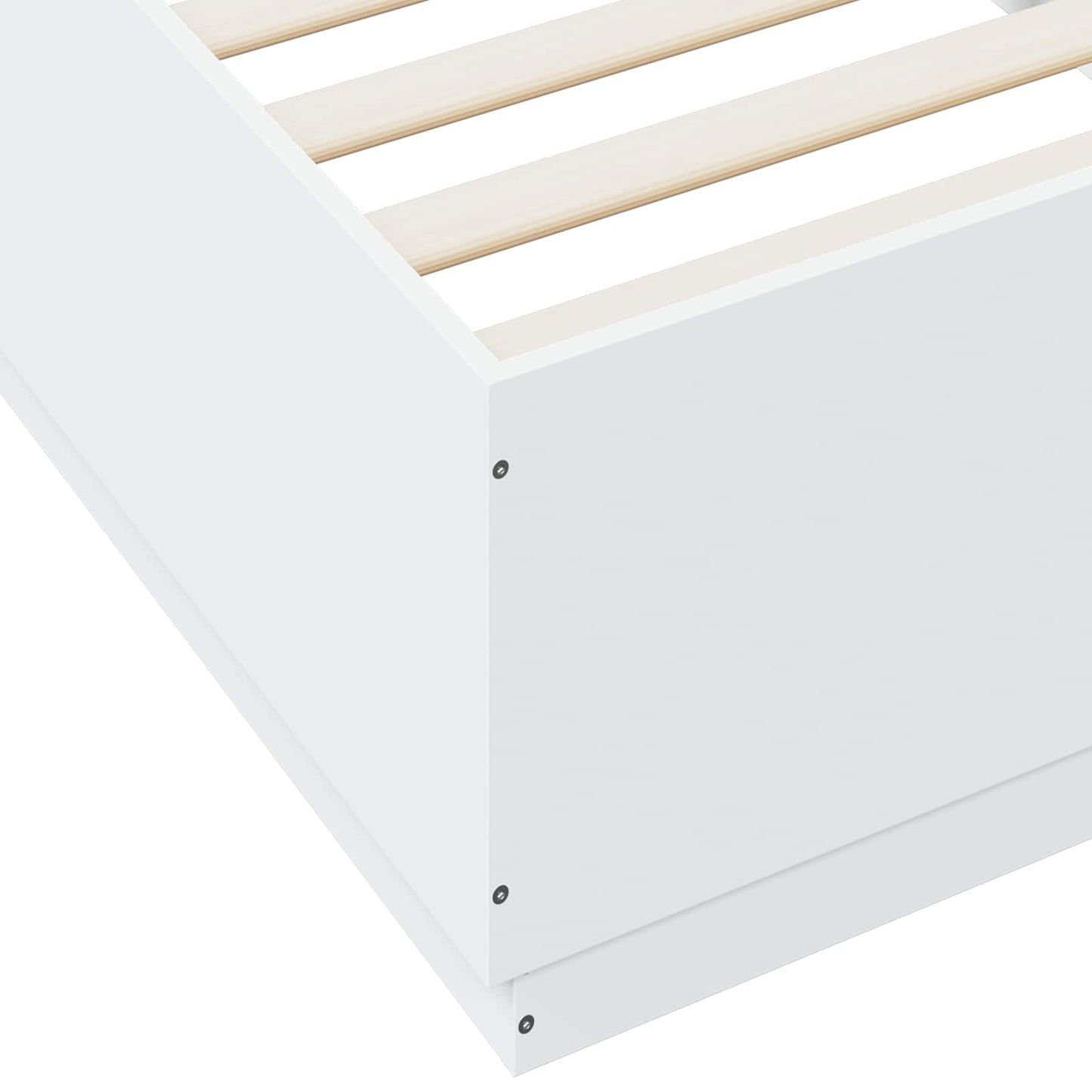 Bettgestell mit LED Weiß 80 x 200 cm Holzwerkstoff