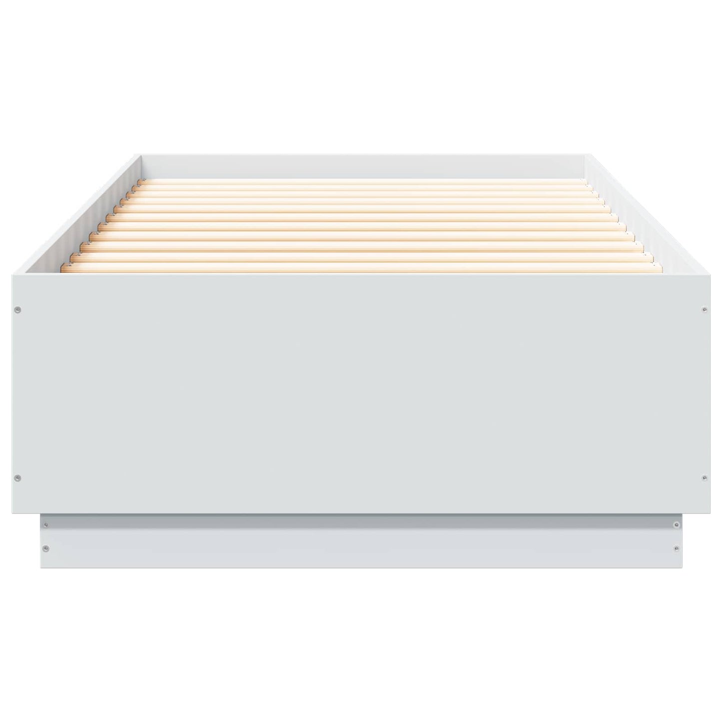 Bettgestell mit LED Weiß 80 x 200 cm Holzwerkstoff