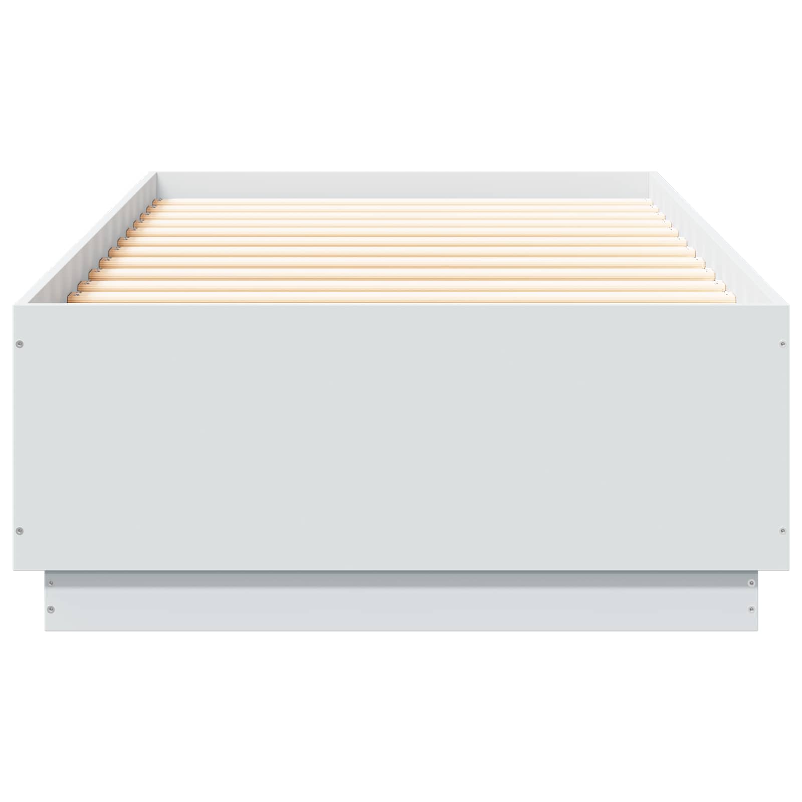 Bettgestell mit LED Weiß 80 x 200 cm Holzwerkstoff
