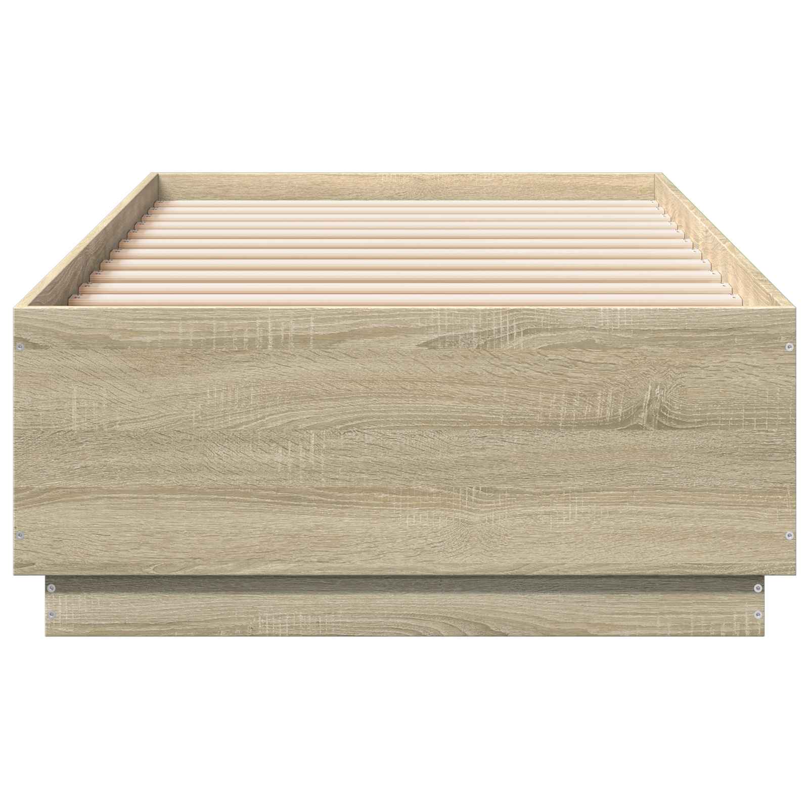Bettgestell mit LED Sonoma-Eiche 80 x 200 cm Holzwerkstoff