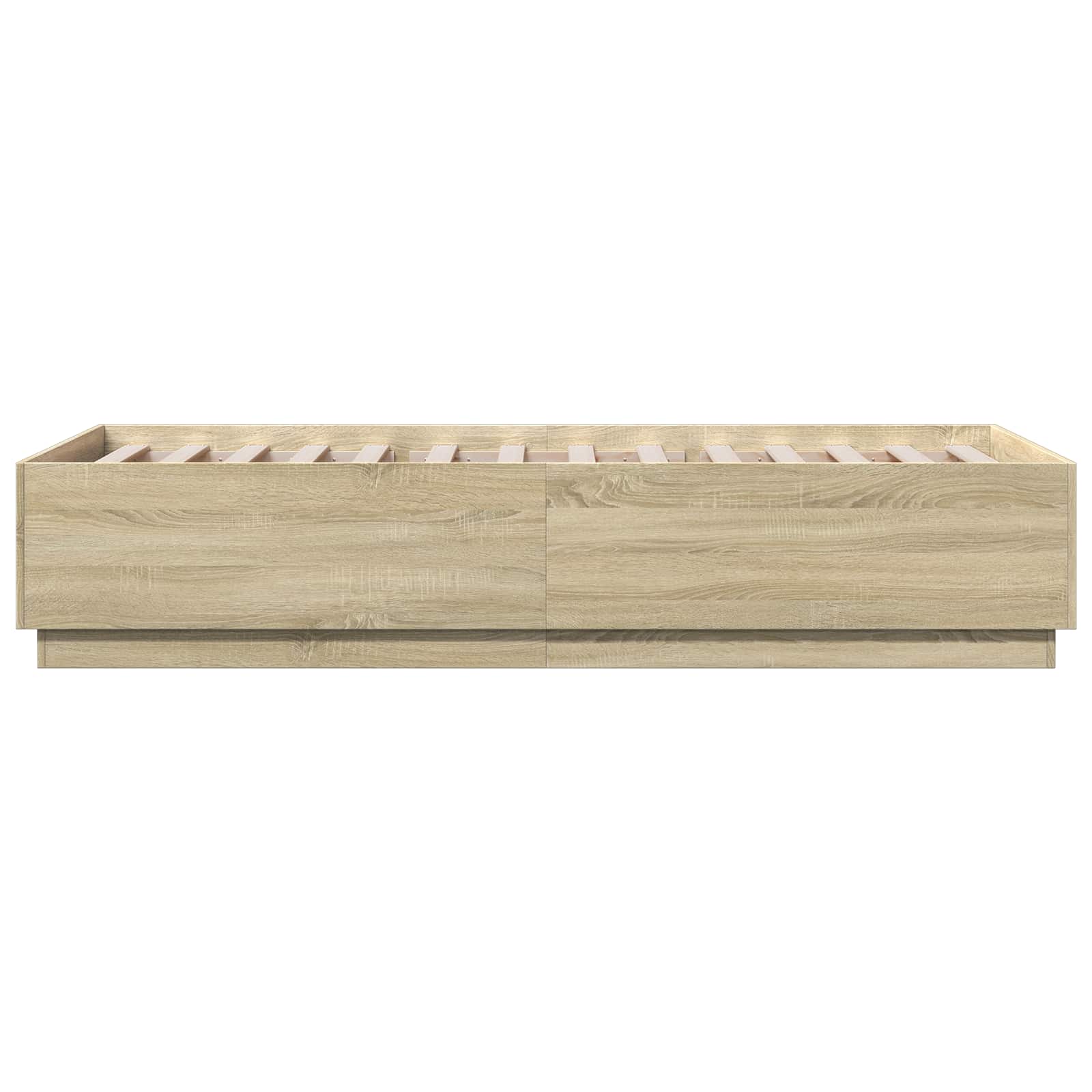 Bettgestell mit LED Sonoma-Eiche 80 x 200 cm Holzwerkstoff