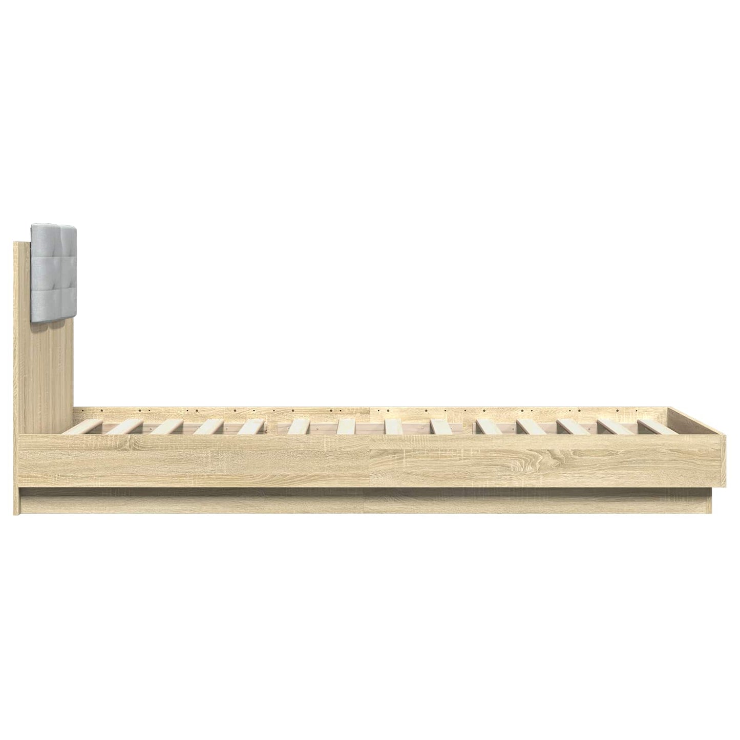 Bettgestell mit Kopfteil Sonoma-Eiche 80 x 200 cm Holzwerkstoff