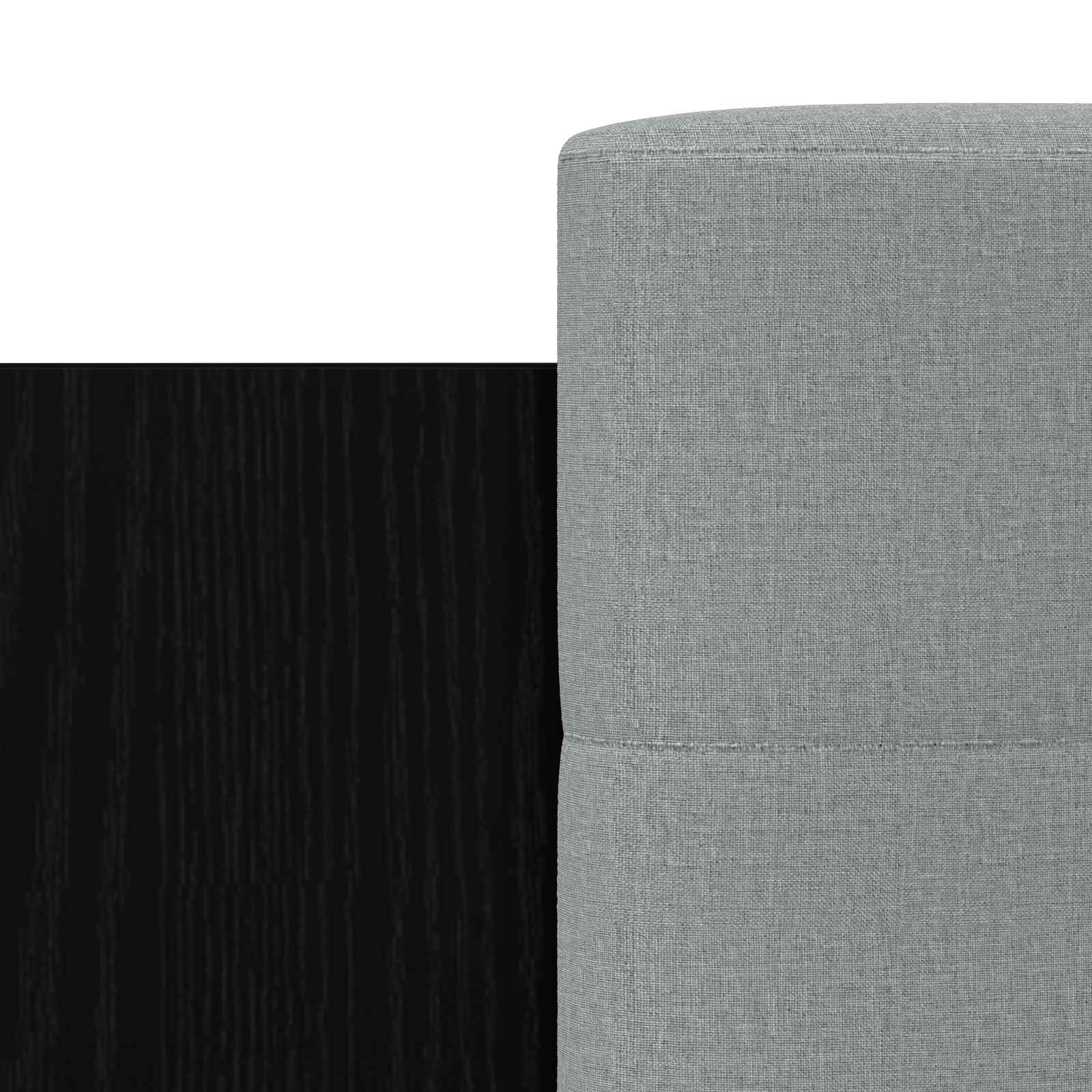 Bettgestell mit Kopfteil Schwarze Eiche 80 x 200 cm