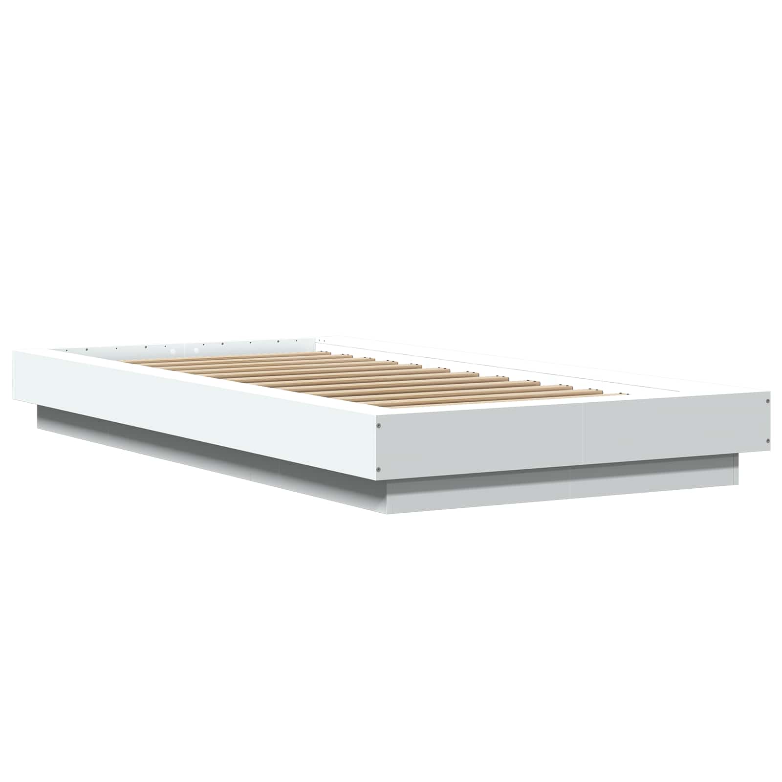 Bettgestell mit LED Weiß 80 x 200 cm Holzwerkstoff