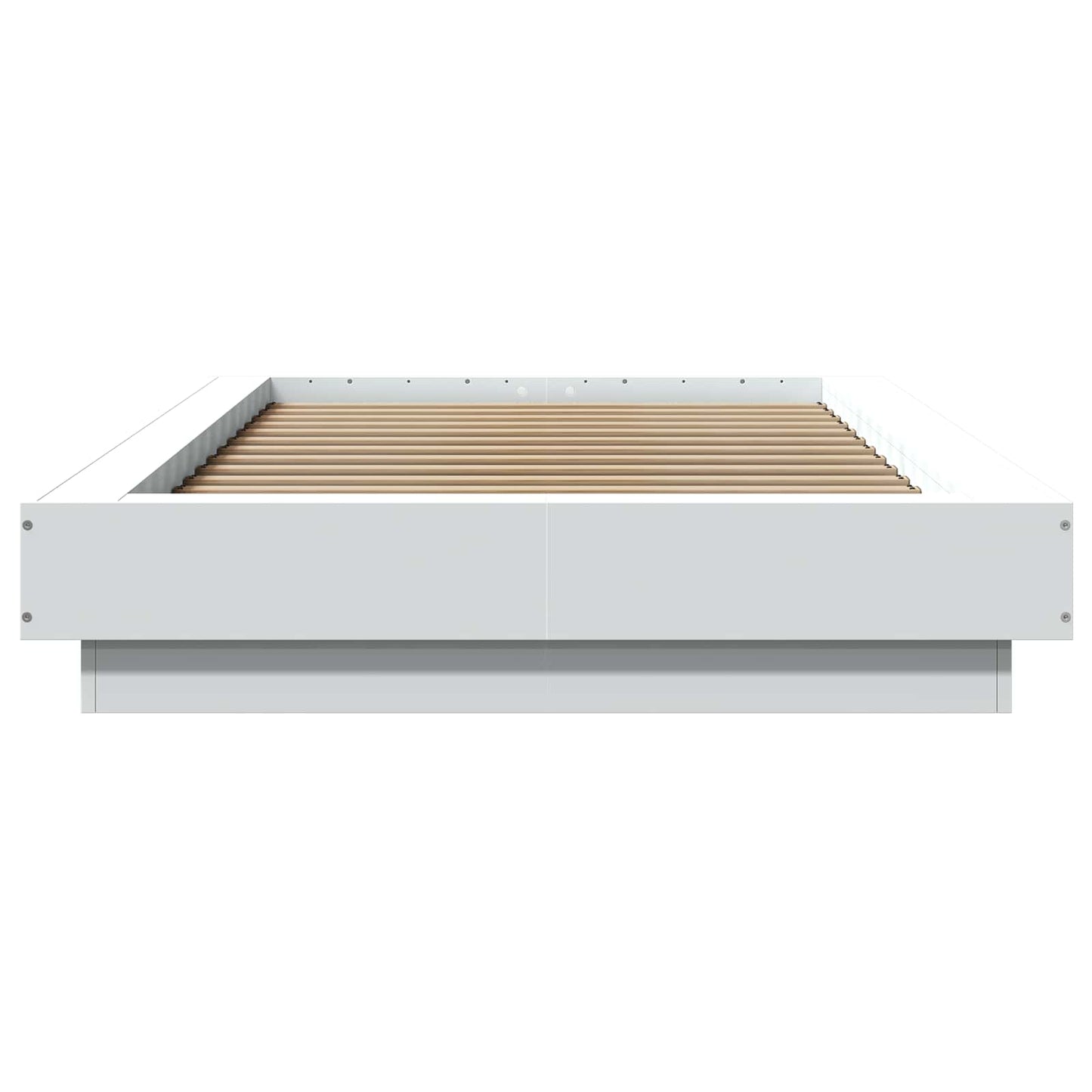 Bettgestell mit LED Weiß 80 x 200 cm Holzwerkstoff
