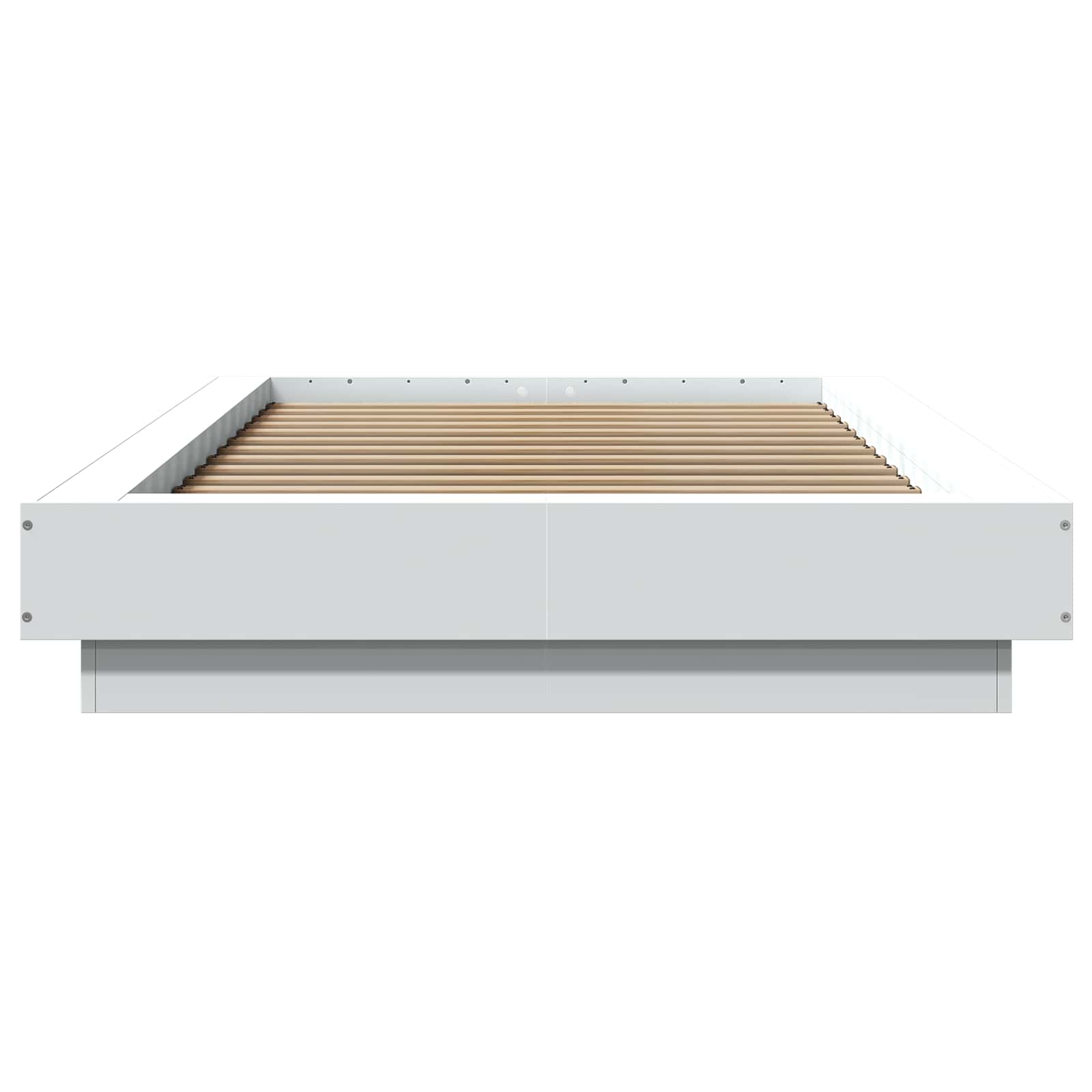 Bettgestell mit LED Weiß 80 x 200 cm Holzwerkstoff