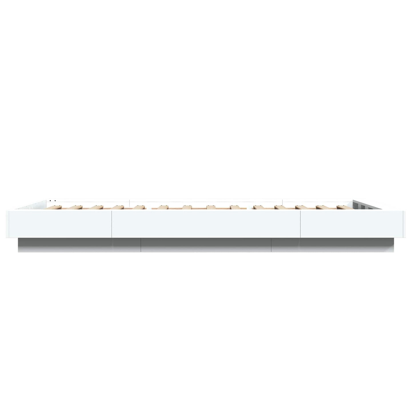 Bettgestell mit LED Weiß 80 x 200 cm Holzwerkstoff