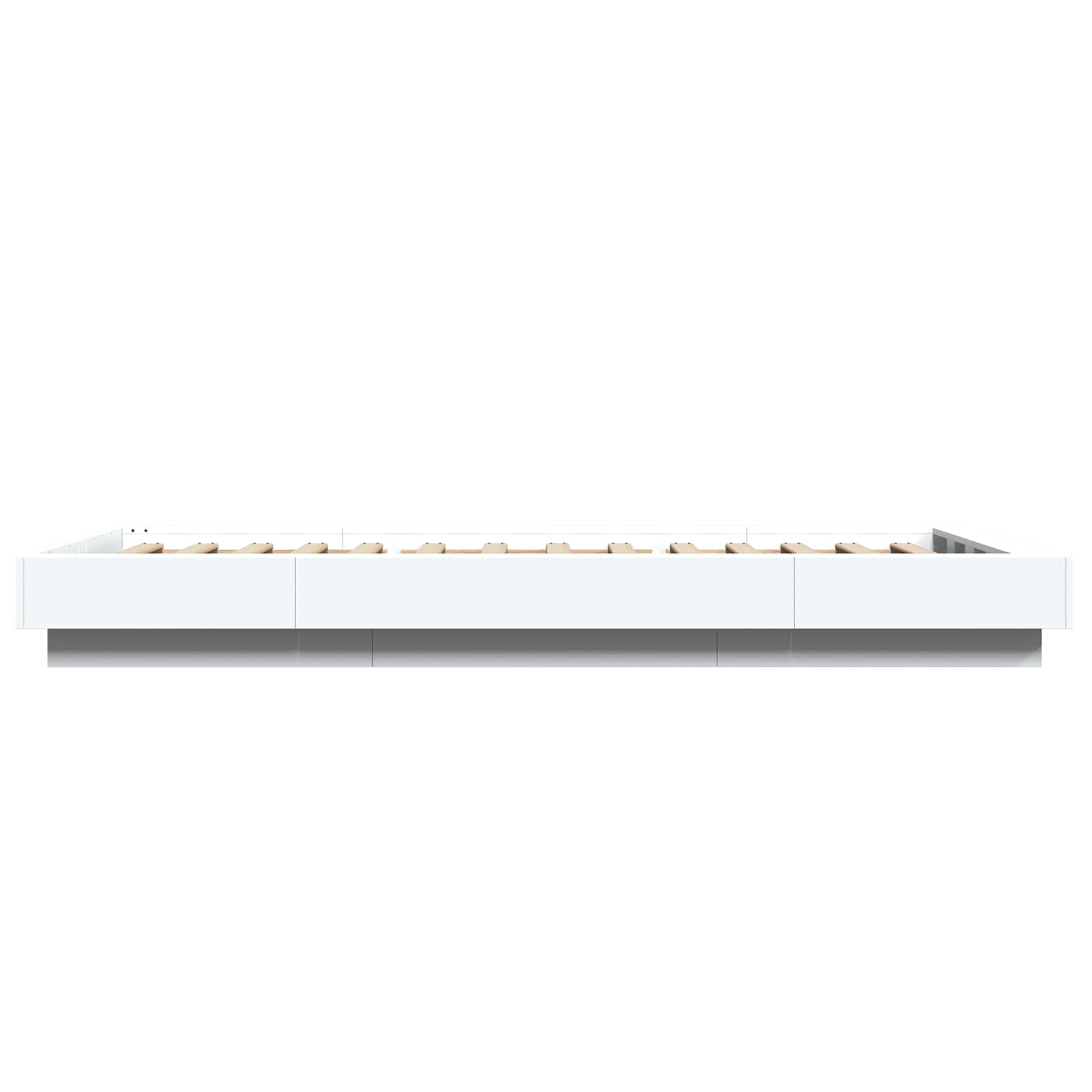 Bettgestell mit LED Weiß 80 x 200 cm Holzwerkstoff