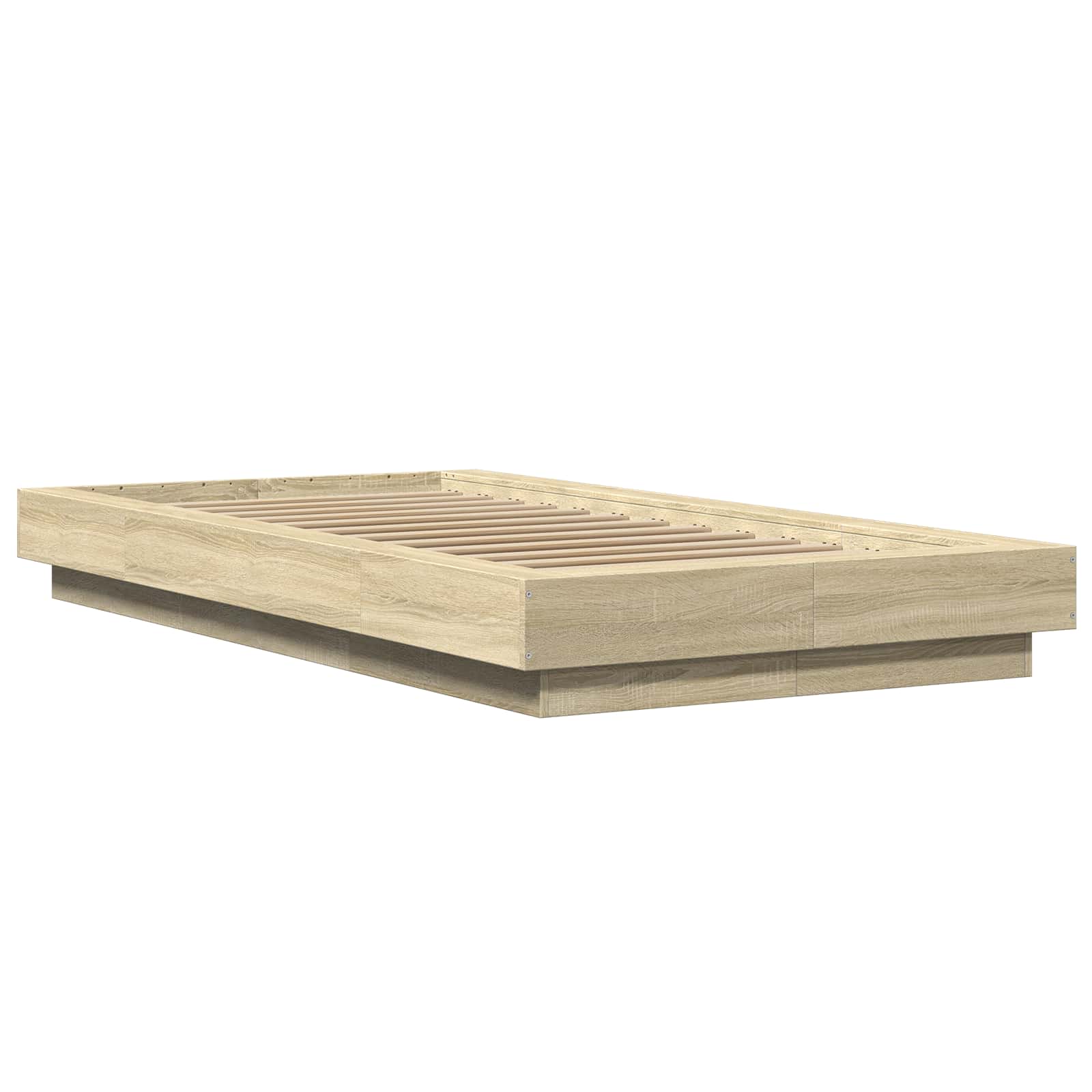 Bettgestell mit LED Sonoma-Eiche 80 x 200 cm Holzwerkstoff