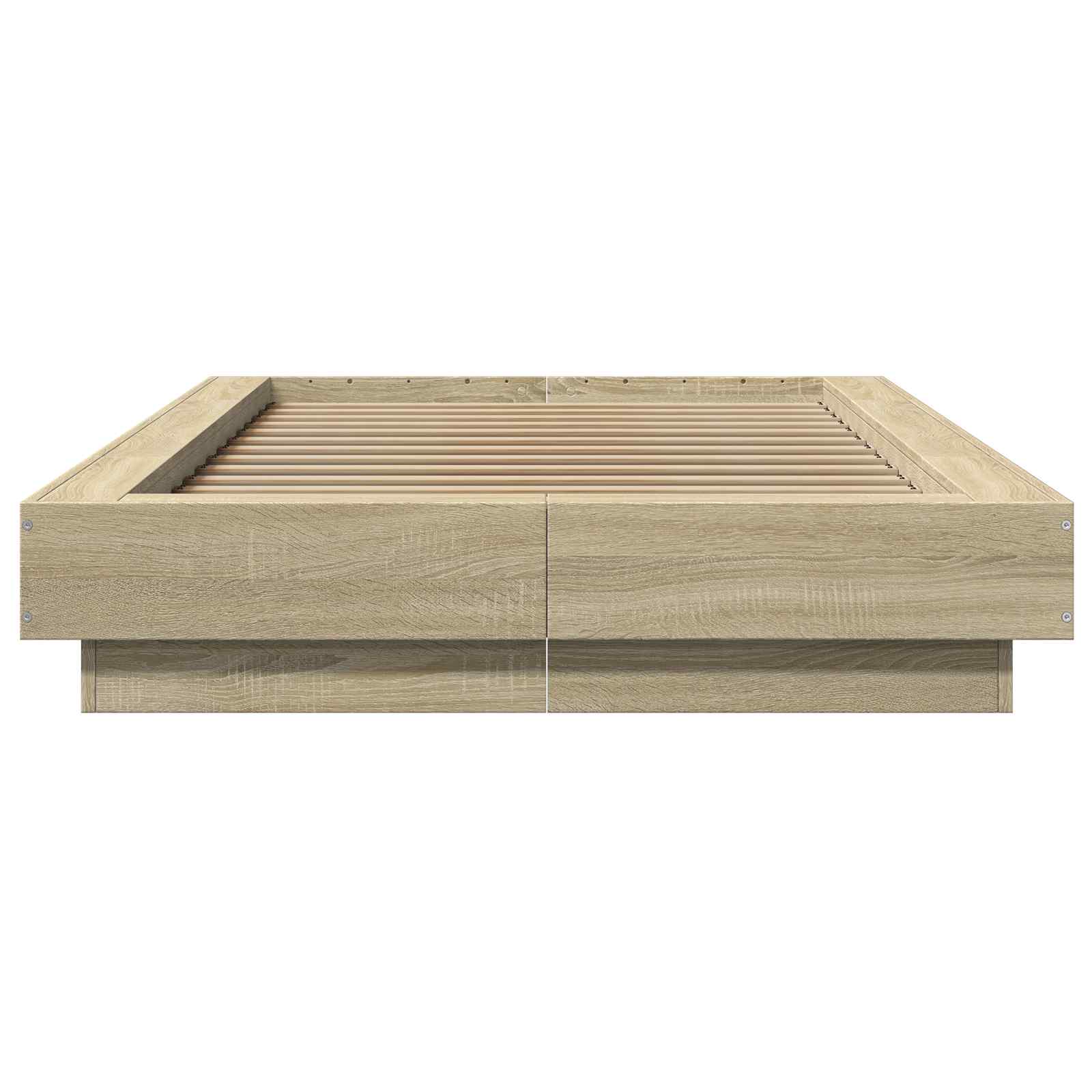 Bettgestell mit LED Sonoma-Eiche 80 x 200 cm Holzwerkstoff