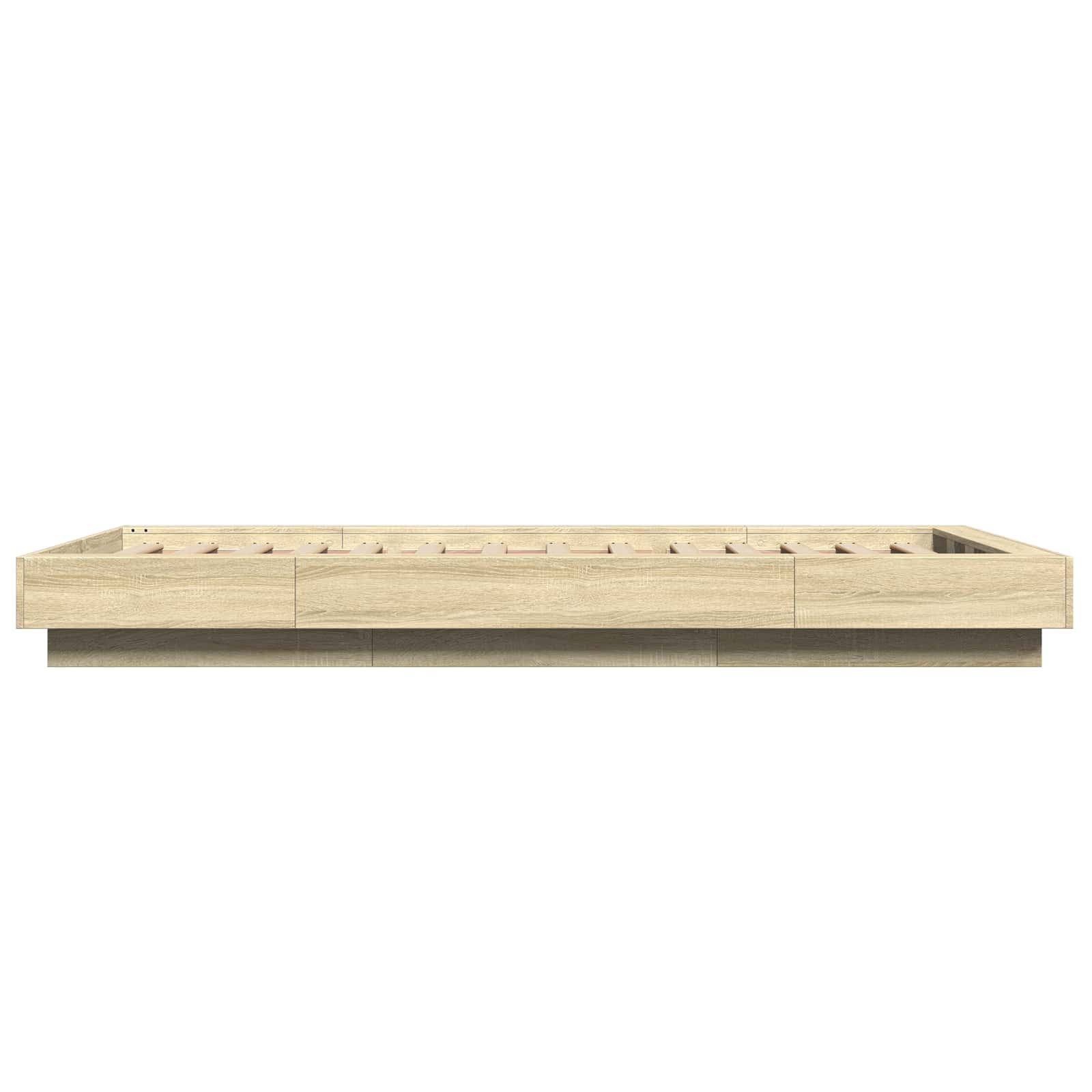 Bettgestell mit LED Sonoma-Eiche 80 x 200 cm Holzwerkstoff