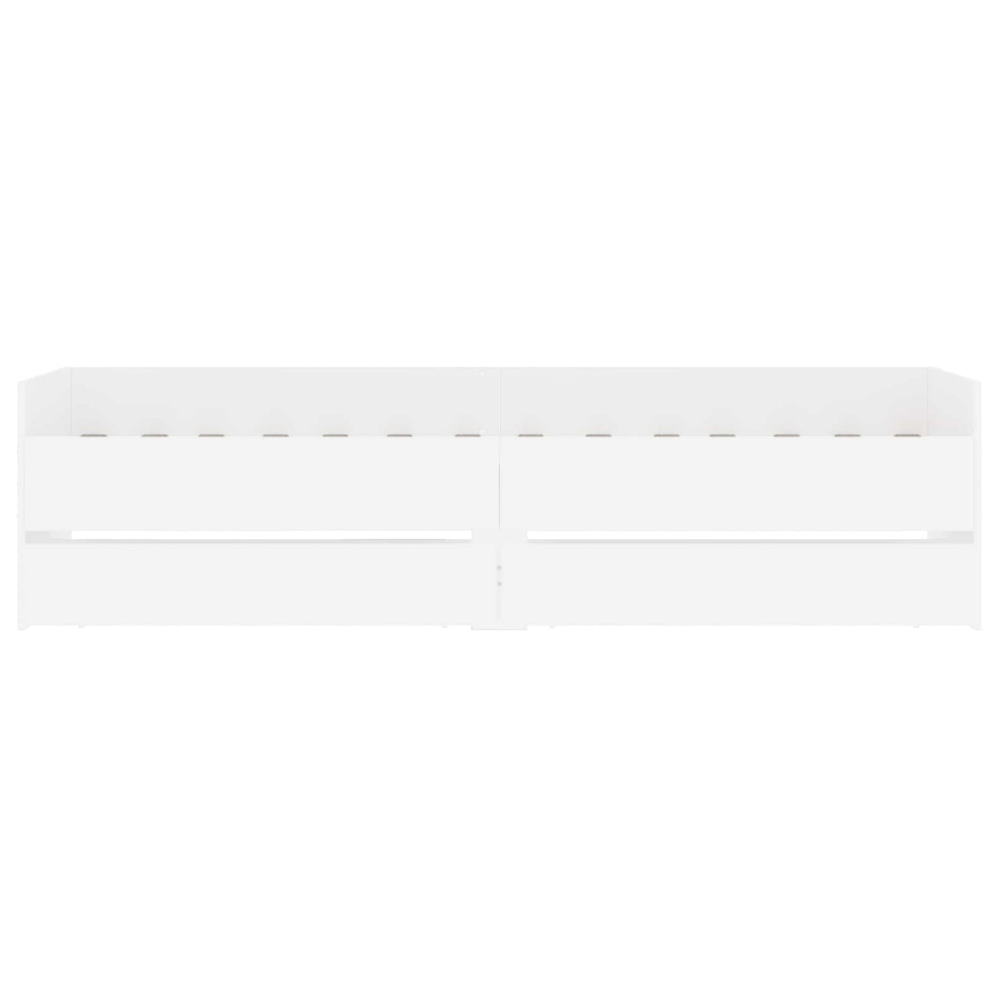 Bettgestell mit Stauraum Weiß 80 x 200 cm Holzwerkstoff