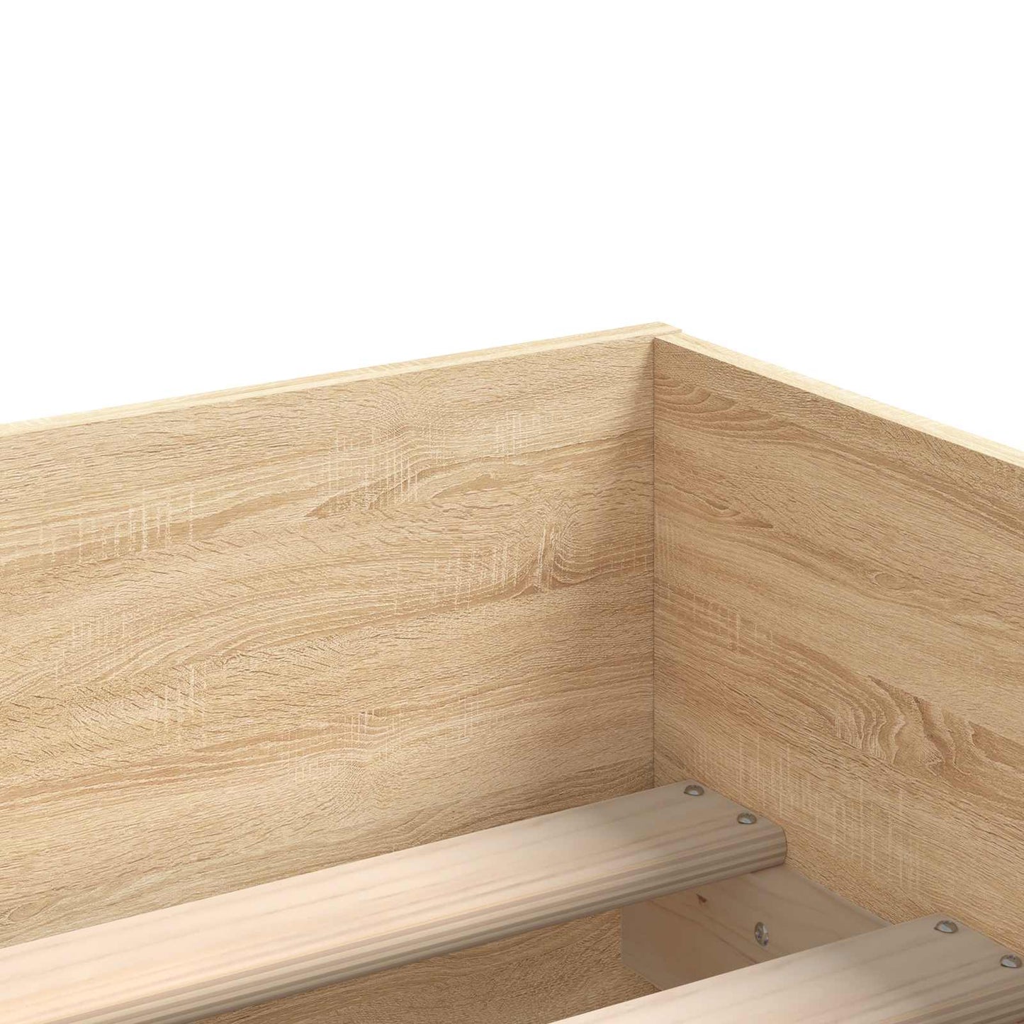 Bettgestell mit Stauraum Sonoma-Eiche 80 x 200 cm Holzwerkstoff