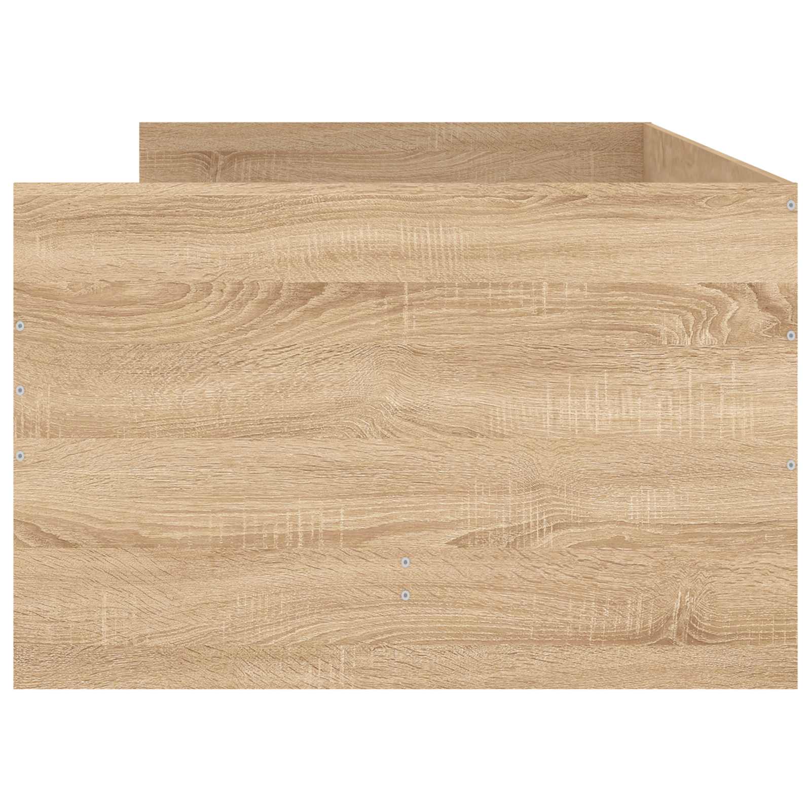 Bettgestell mit Stauraum Sonoma-Eiche 80 x 200 cm Holzwerkstoff