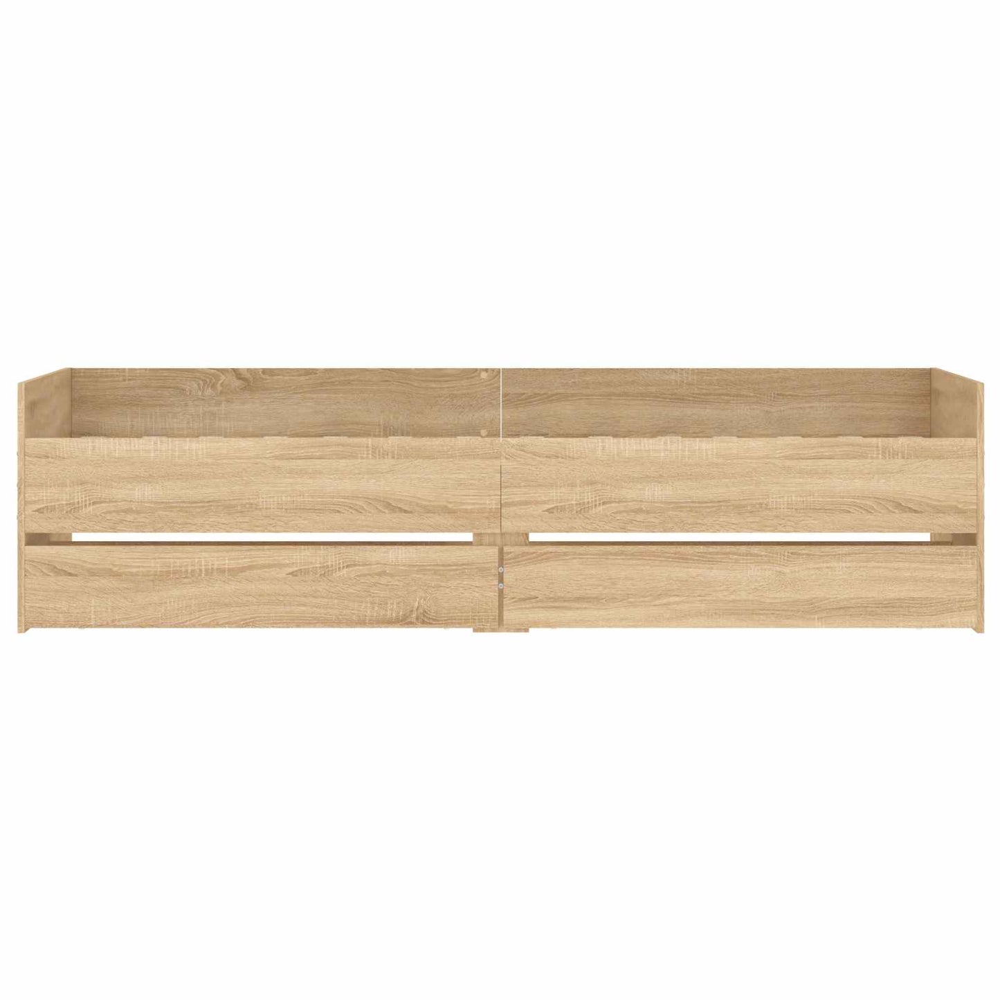 Bettgestell mit Stauraum Sonoma-Eiche 80 x 200 cm Holzwerkstoff