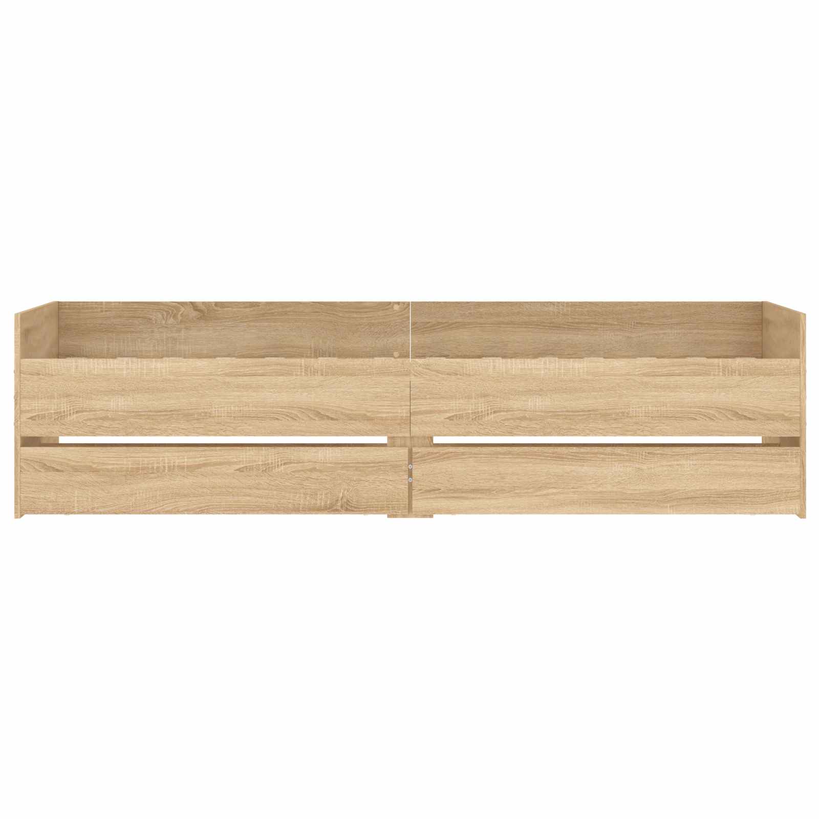 Bettgestell mit Stauraum Sonoma-Eiche 80 x 200 cm Holzwerkstoff