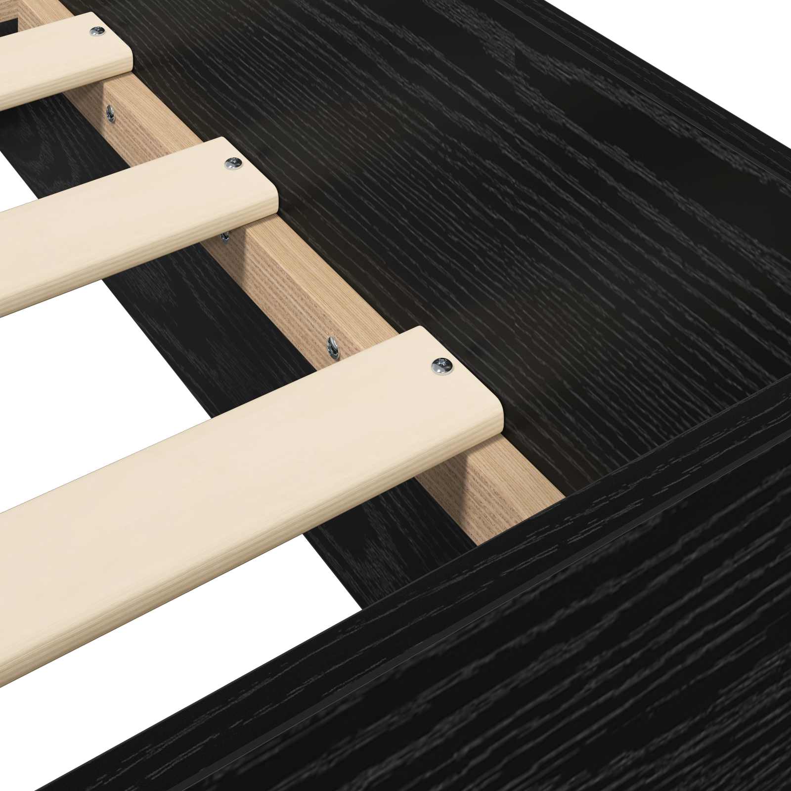 Bettgestell mit Stauraum Schwarze Eiche 80 x 200 cm