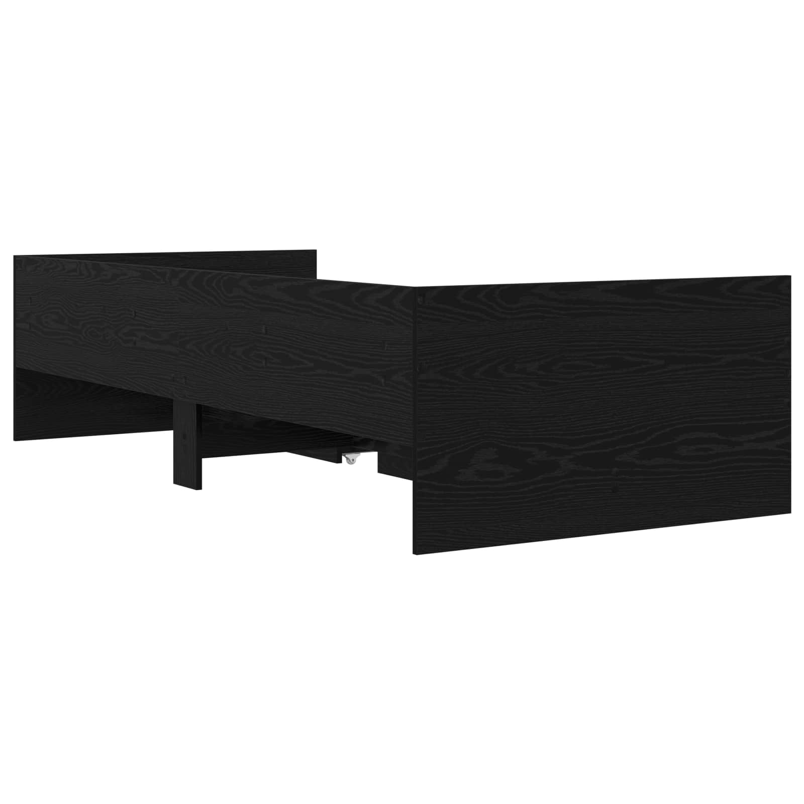 Bettgestell mit Stauraum Schwarze Eiche 80 x 200 cm