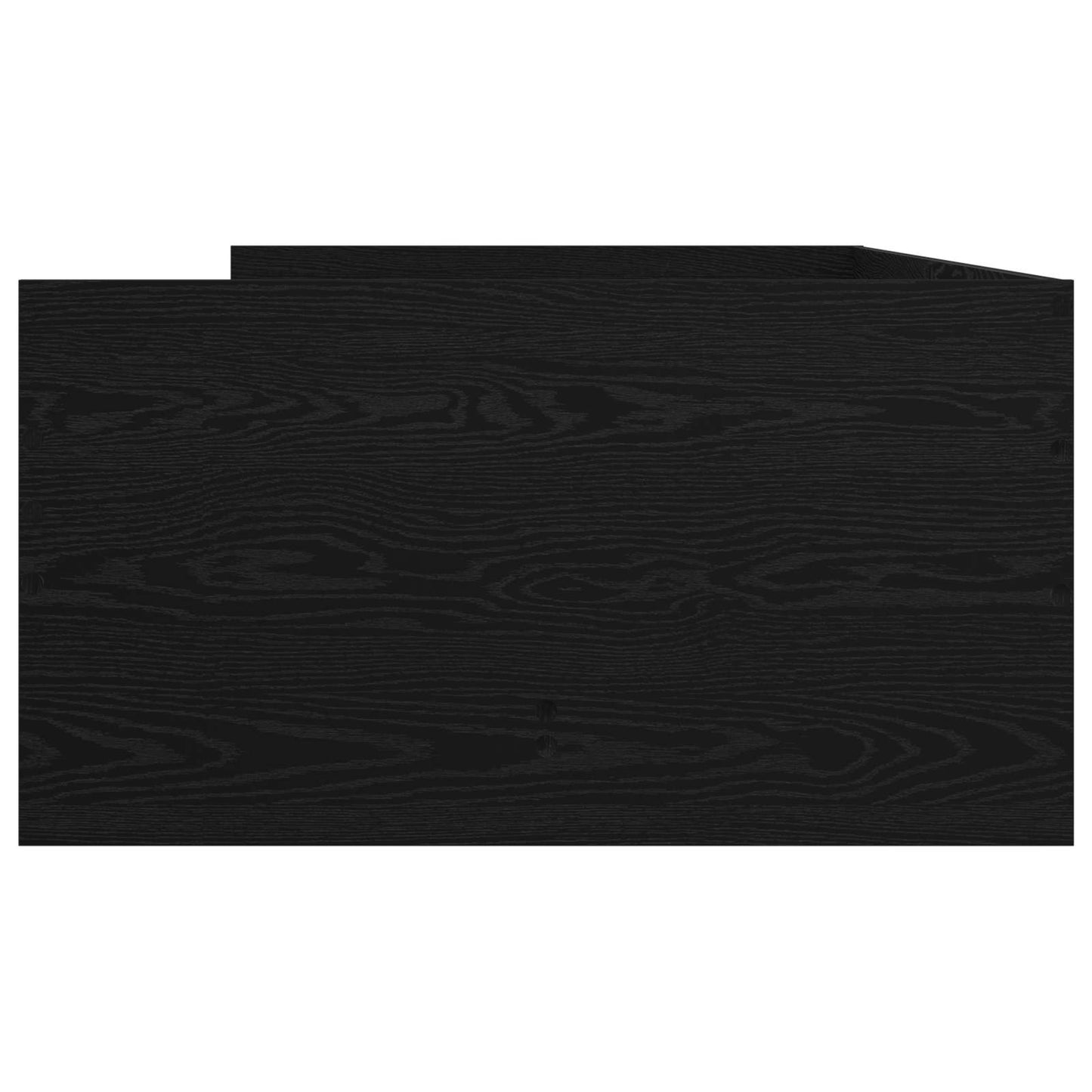 Bettgestell mit Stauraum Schwarze Eiche 80 x 200 cm