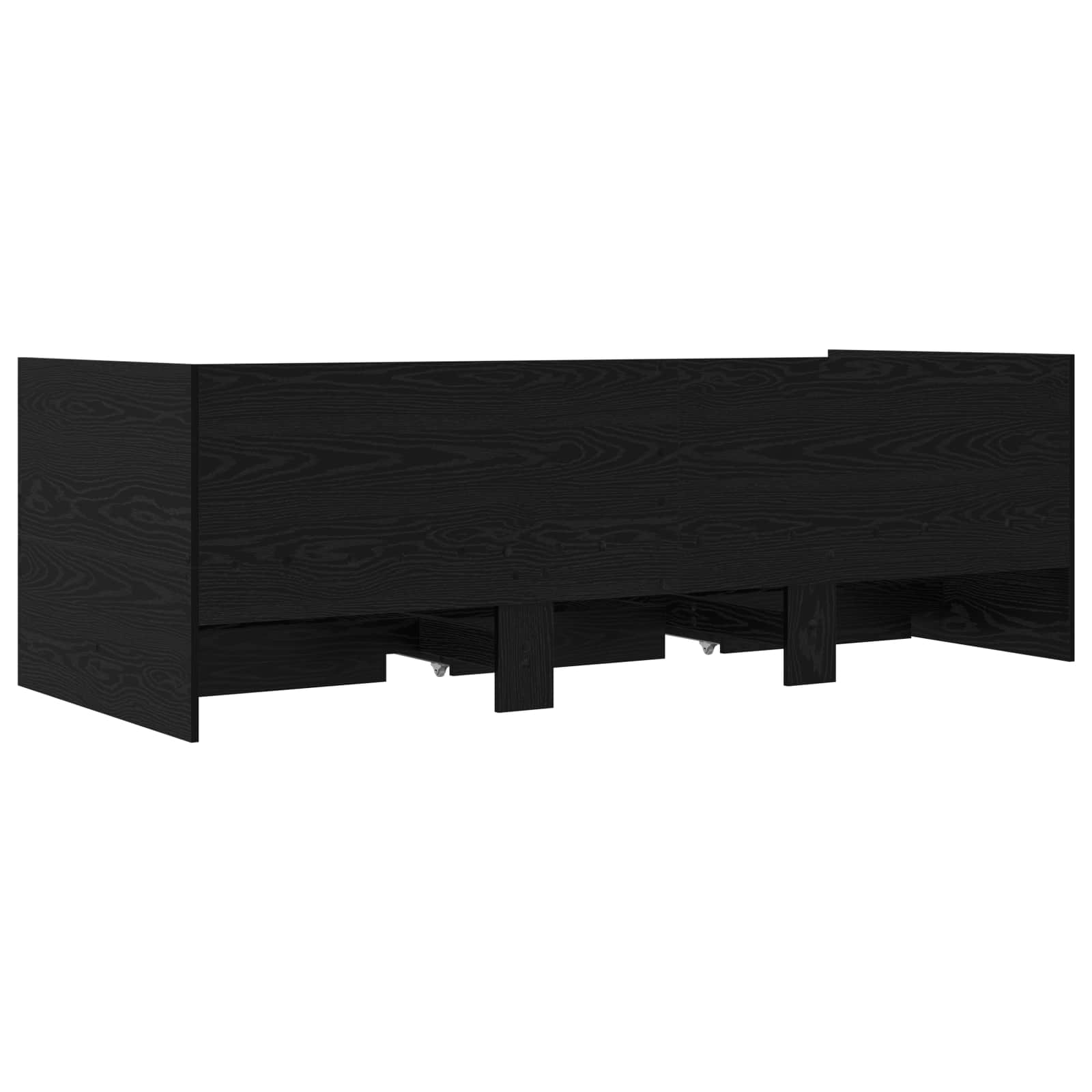 Tagesbett mit Schubladen Schwarze Eiche Holzwerkstoff
