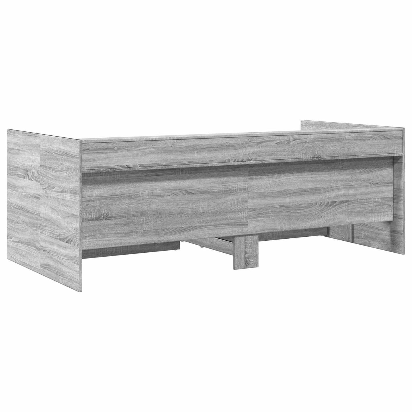 Tagesbett mit Schubladen mit Regal Grau Sonoma Holzwerkstoff