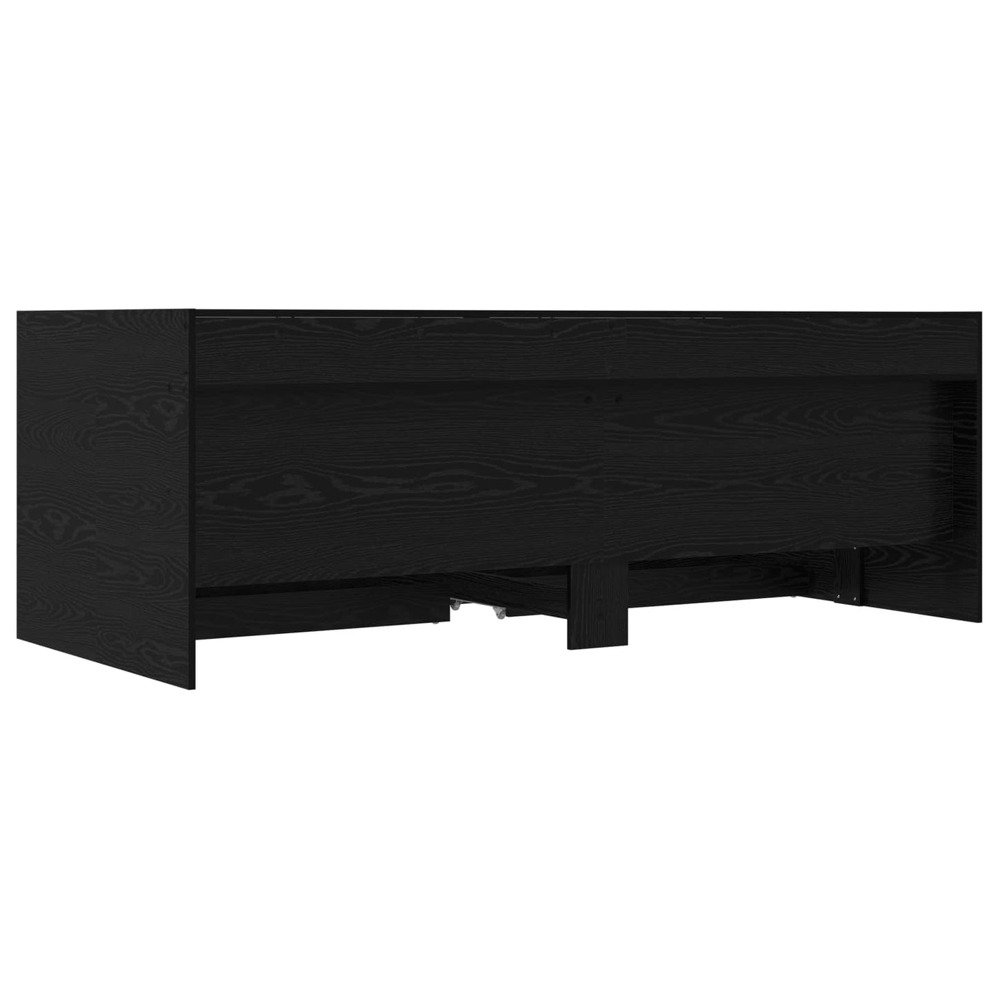 Tagesbett mit Schubladen mit Regal Schwarze Eiche Holzwerkstoff