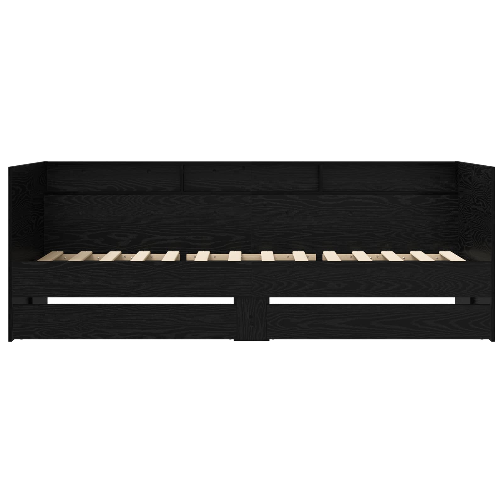 Tagesbett mit Schubladen mit Regal Schwarze Eiche Holzwerkstoff