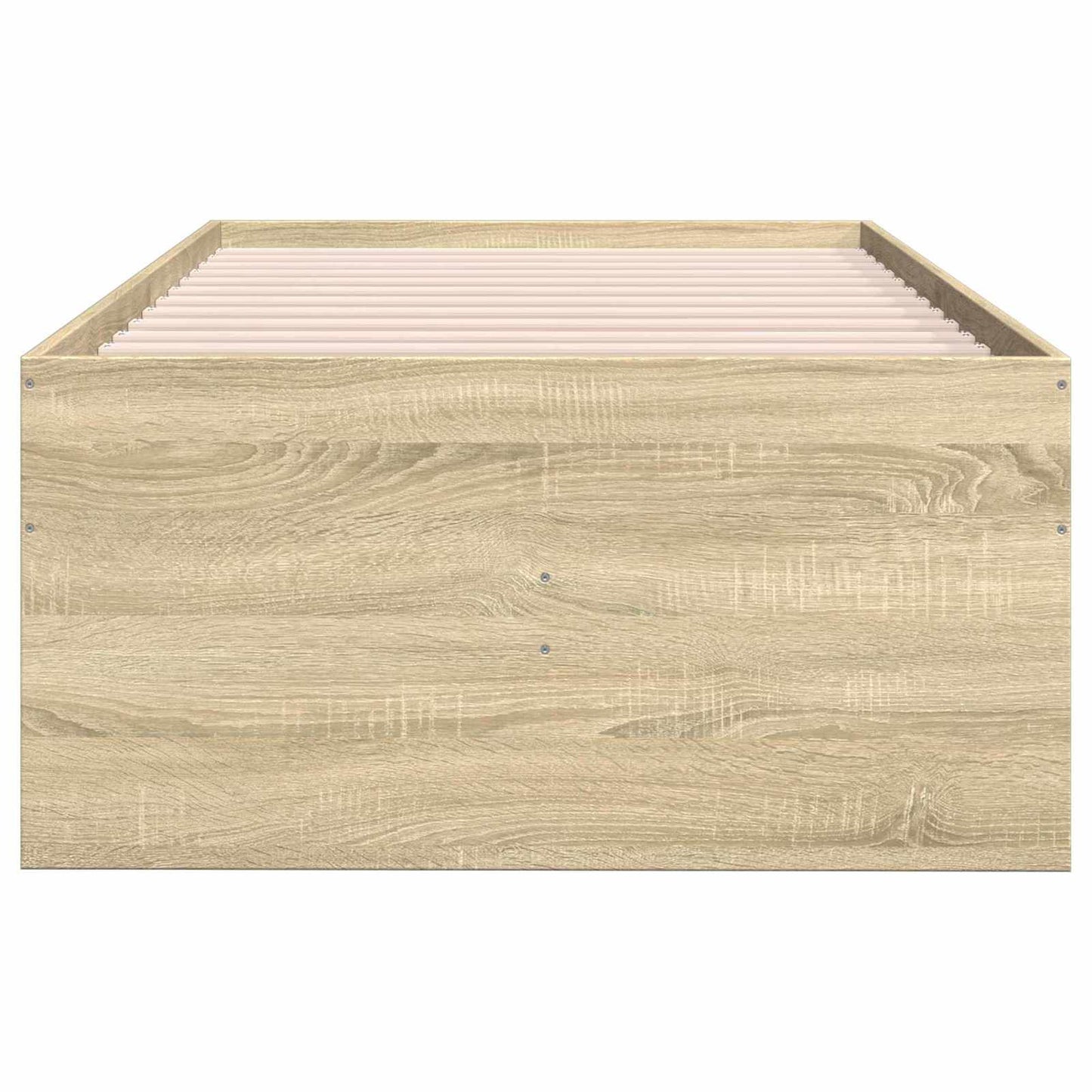 Bettgestell mit Stauraum Sonoma-Eiche 80 x 200 cm Holzwerkstoff