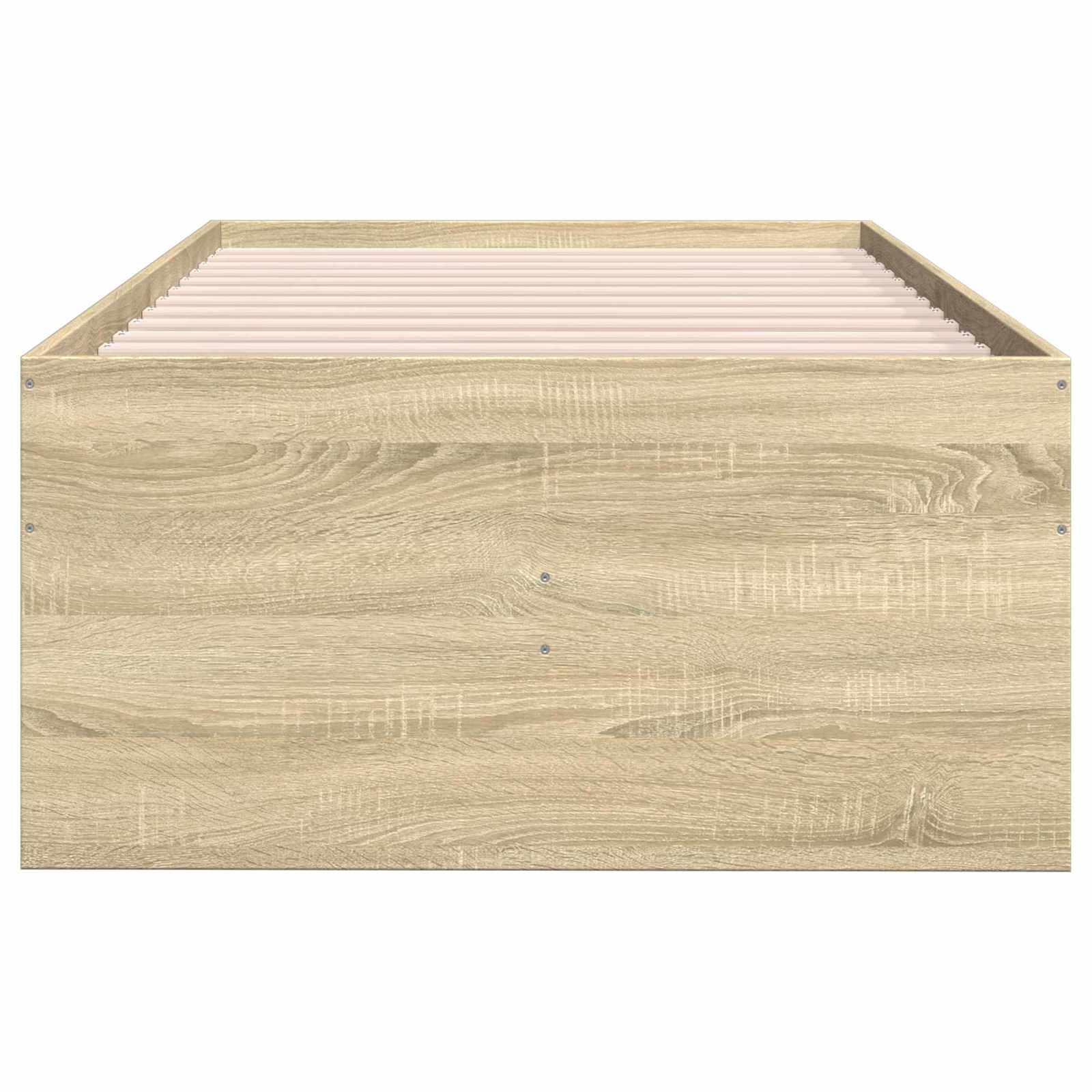 Bettgestell mit Stauraum Sonoma-Eiche 80 x 200 cm Holzwerkstoff